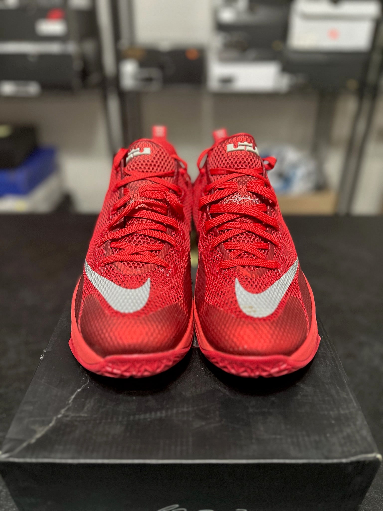 Size 10.5 - LeBron 12 Low University Red