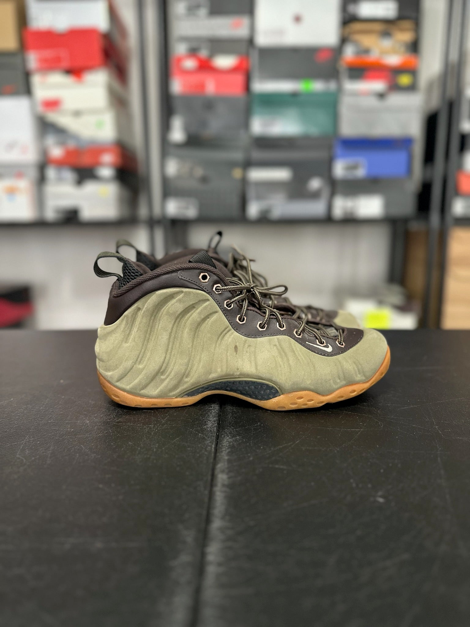 Size 9.5 - Foamposite 1 Olive