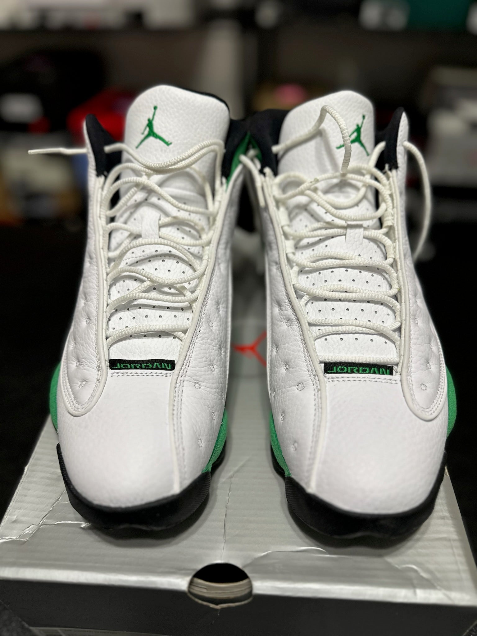 Size 10 - J13 White Lucky Green