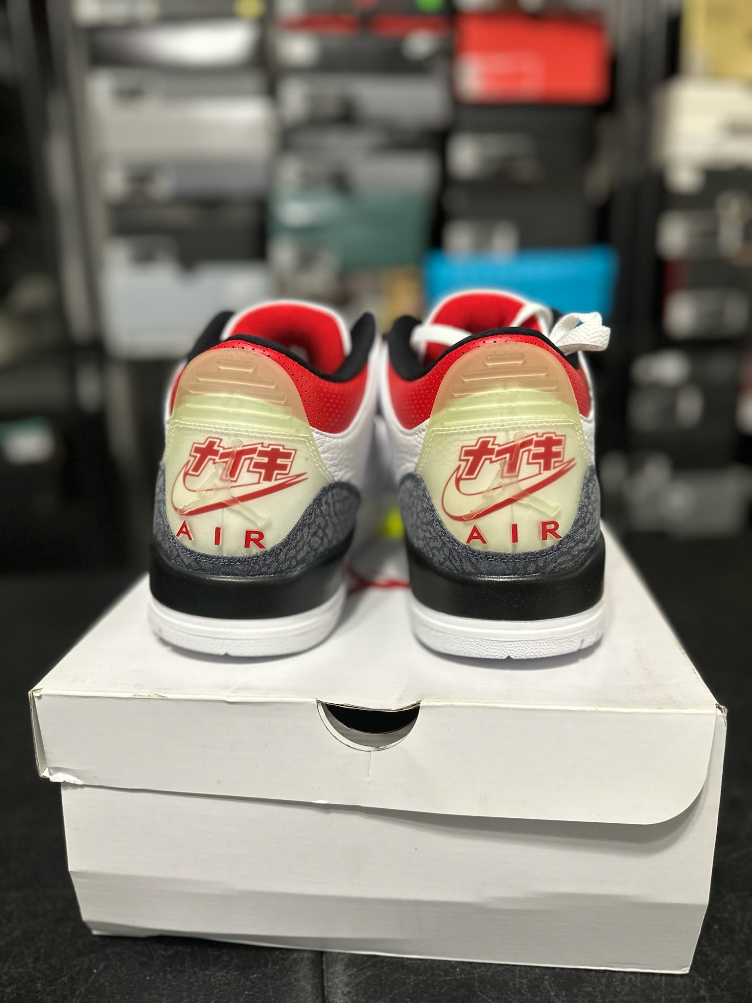 Size 13 - J3 SE-T Fire Red Denim DS