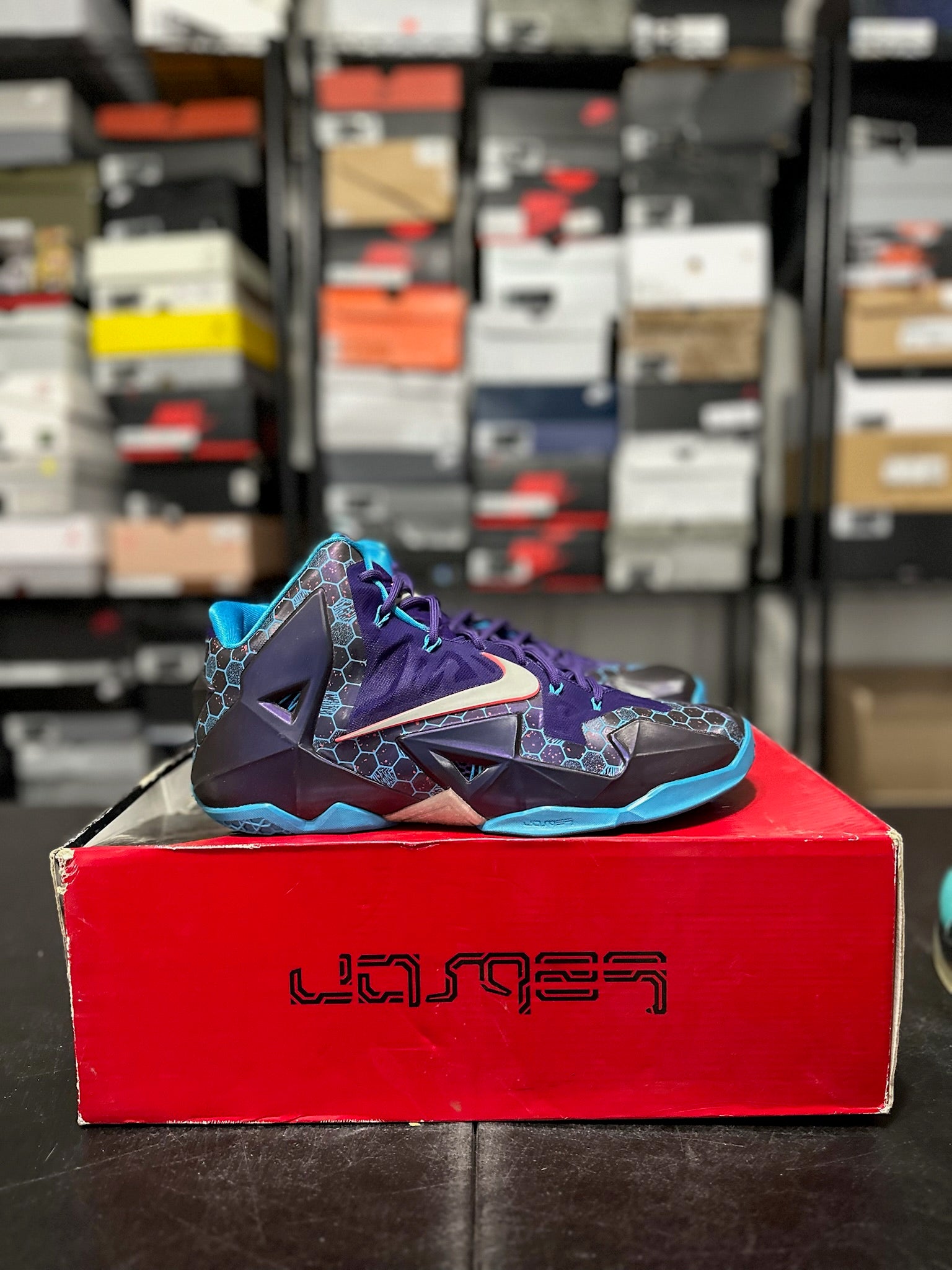 Size 11.5 - LeBron 11 Summit Lake Hornets