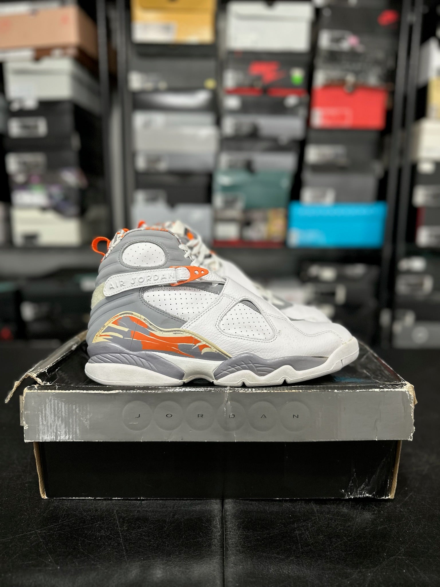 Size 10.5 - J8 Orange White