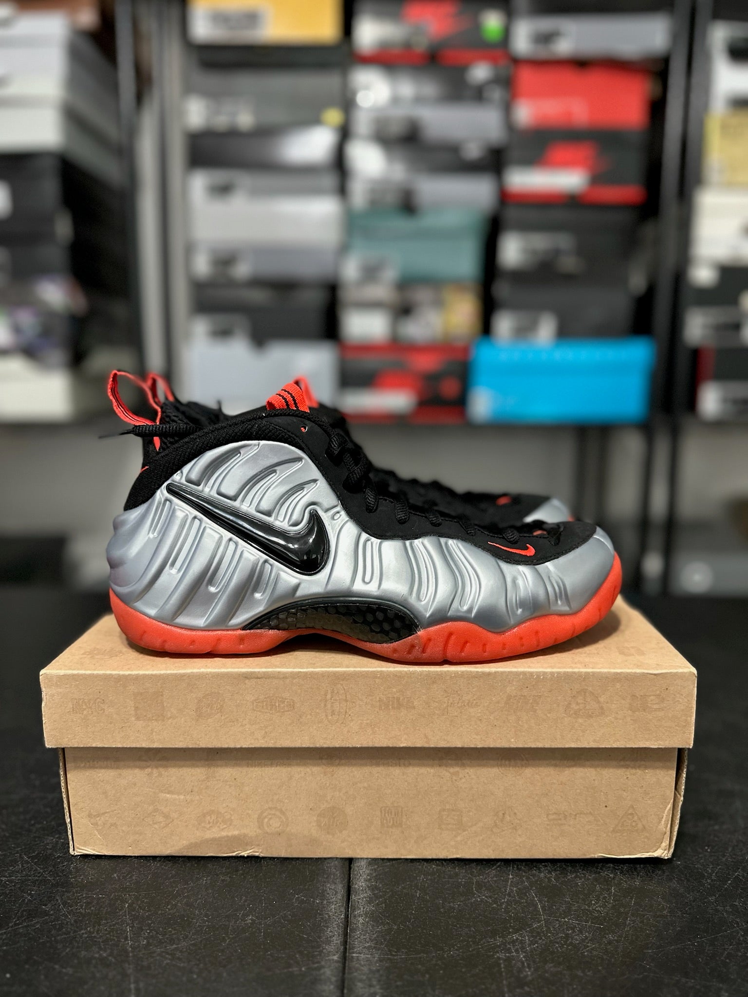 Size 9 - Foamposite Pro Bright Crimson