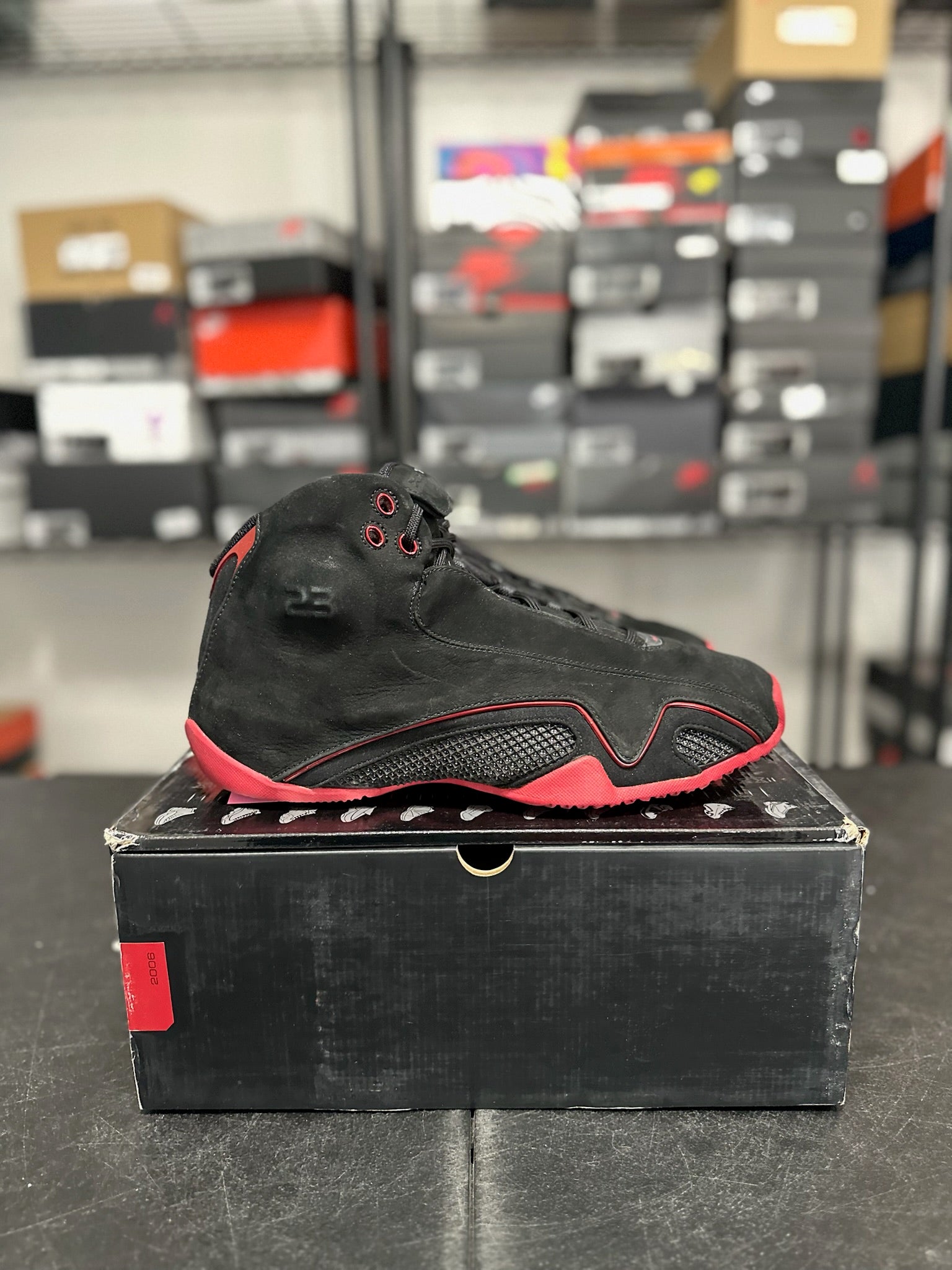 Size 11.5 - J21 black varsity red
