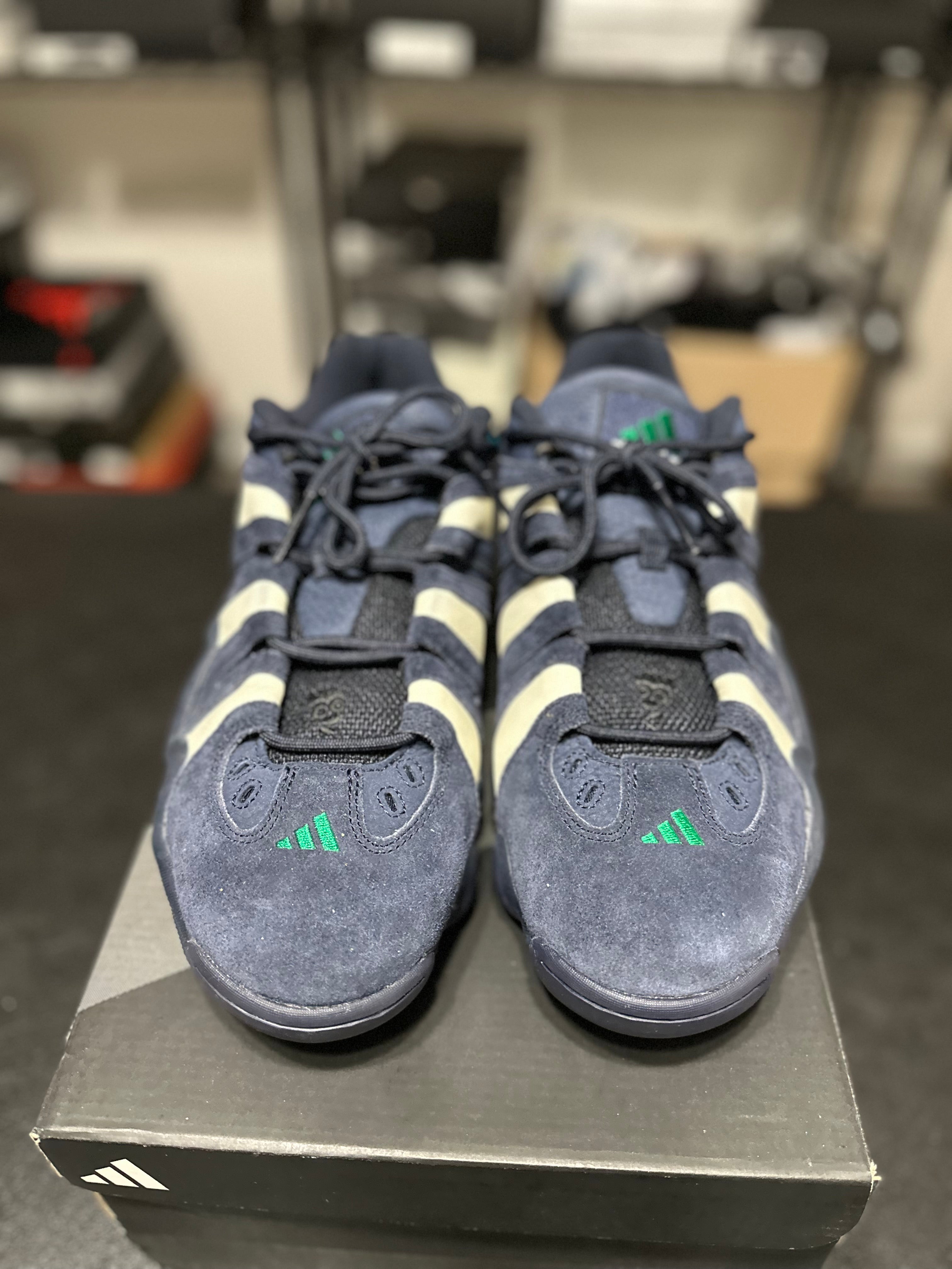 Size 12 - adidas crazy 8 low legend ink off white