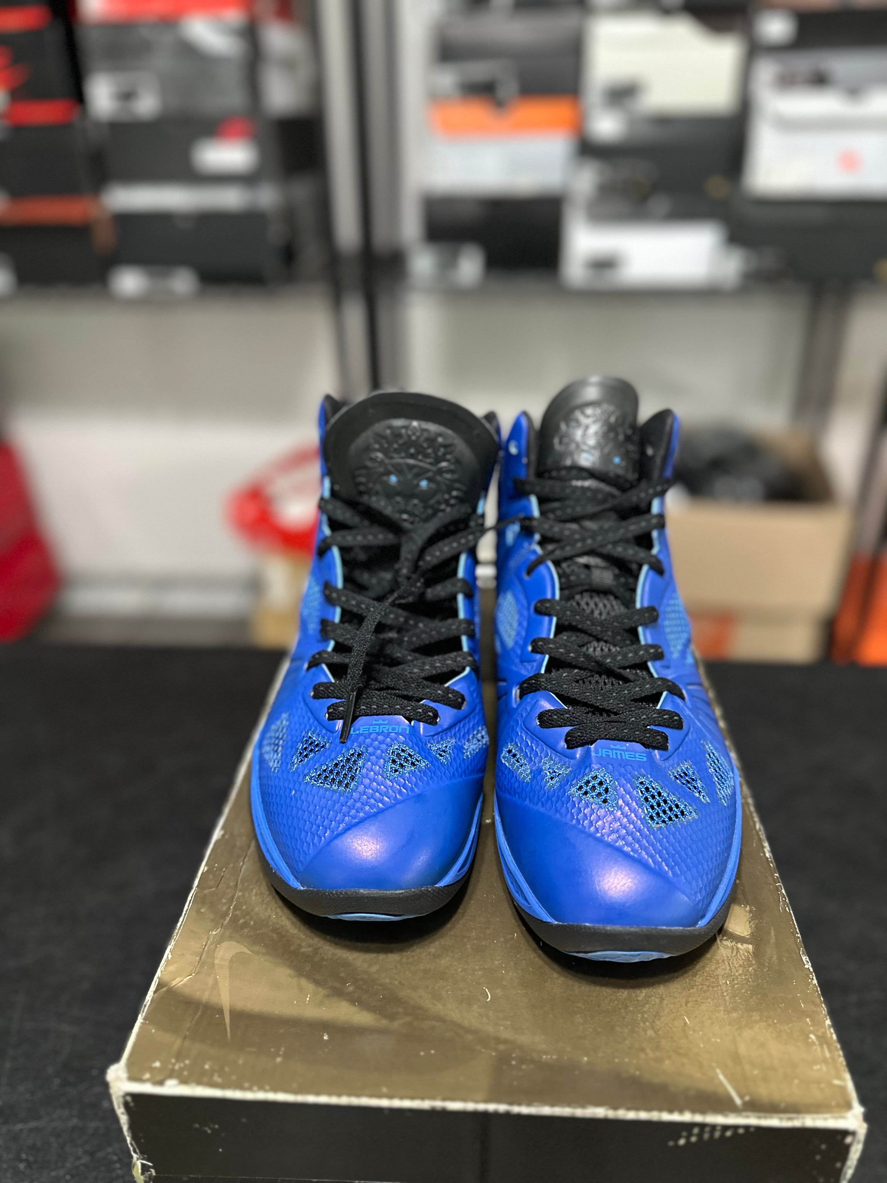 Size 10 - LeBron 8 royal/black