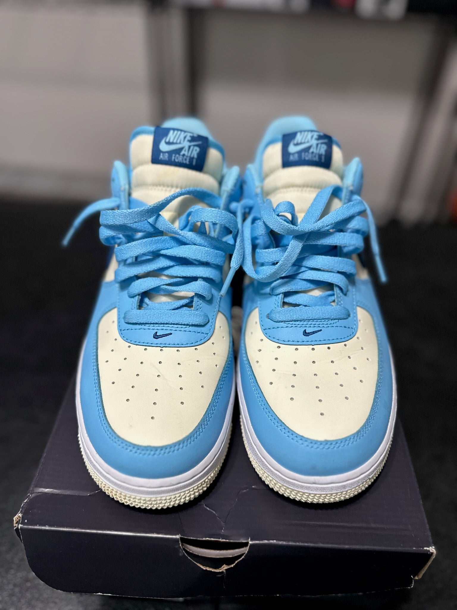 Size 10.5 - AF 1 Aquarius Blue Coconut Milk