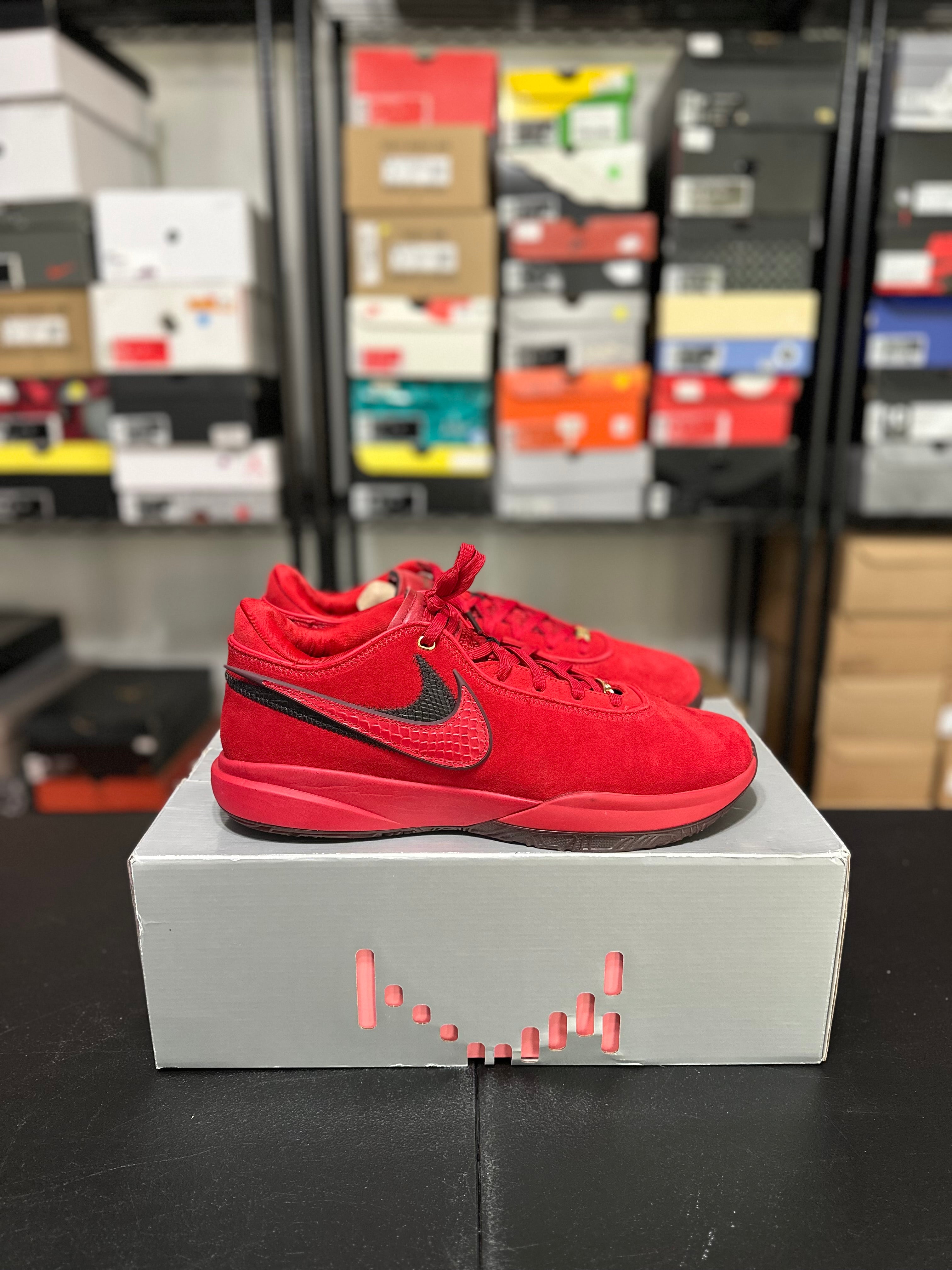 Size 14 - LeBron 20 gym red