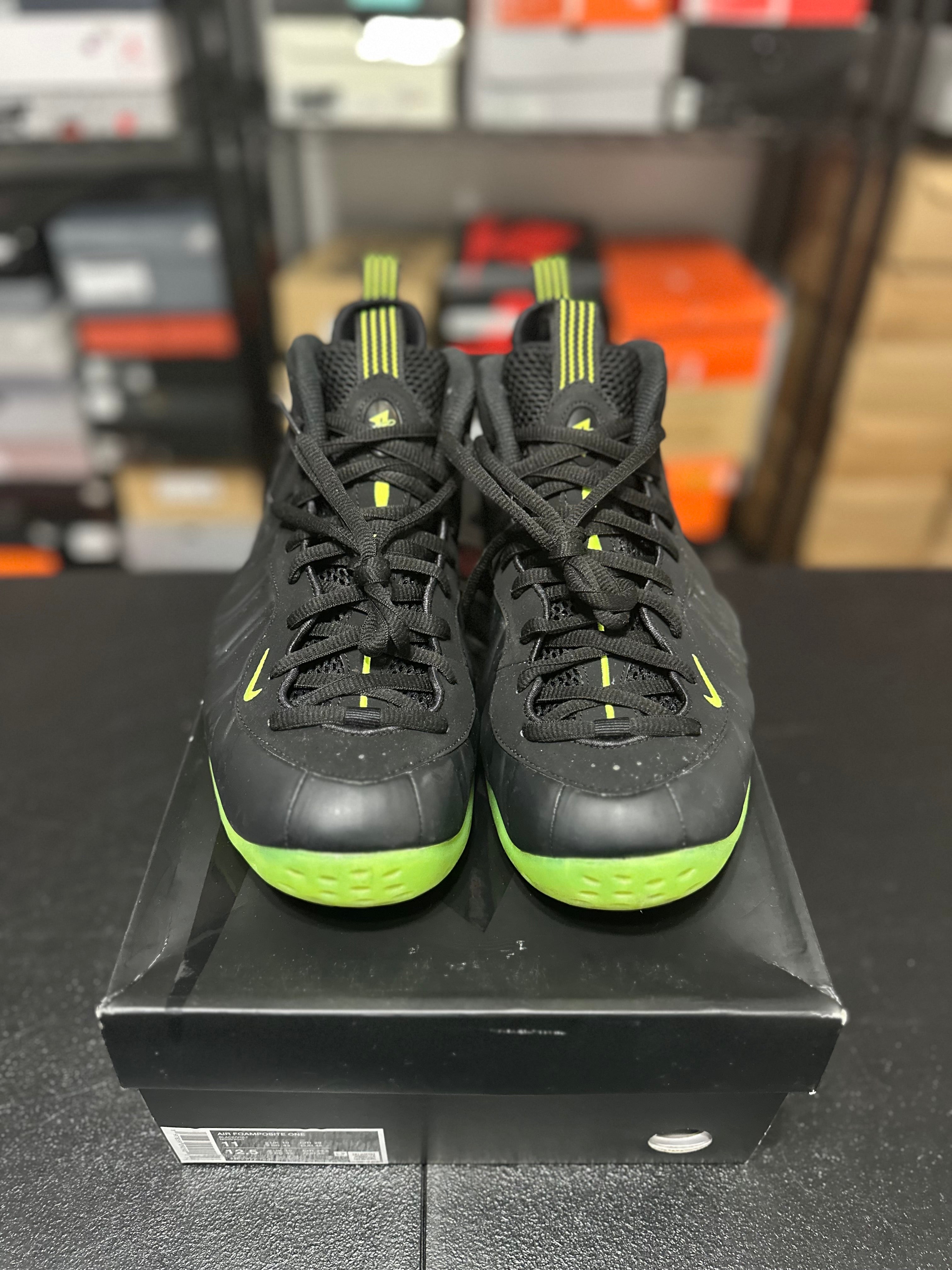 Size 11 - Air foamposite one black volt