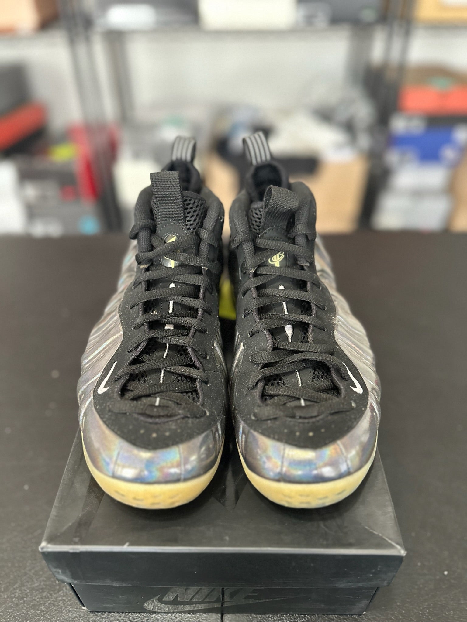 Size 8 - Foamposite 1 Hologram