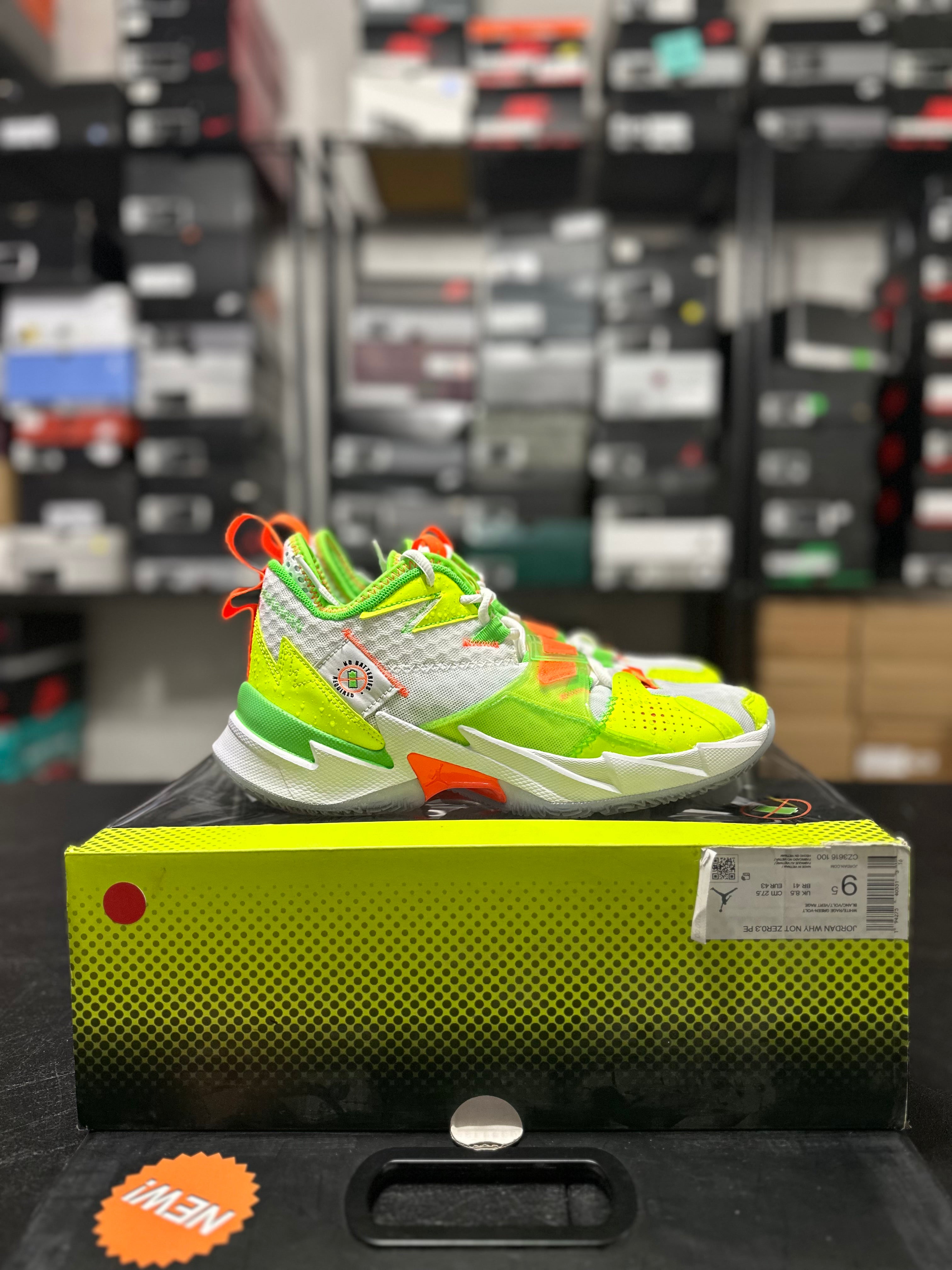 Size 9.5 - Jordan why not zero