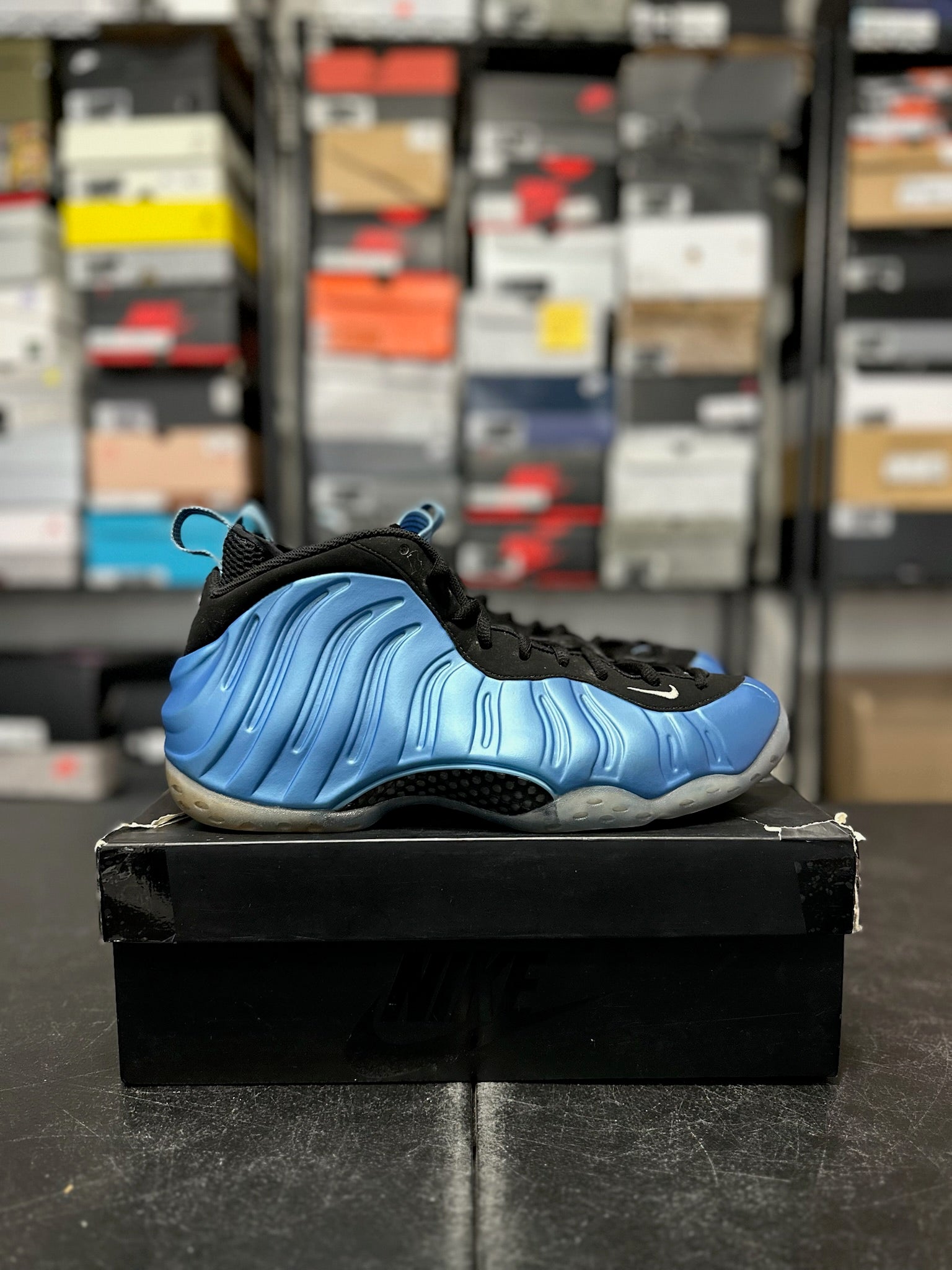 Size 11.5 - Foamposite 1 University Blue
