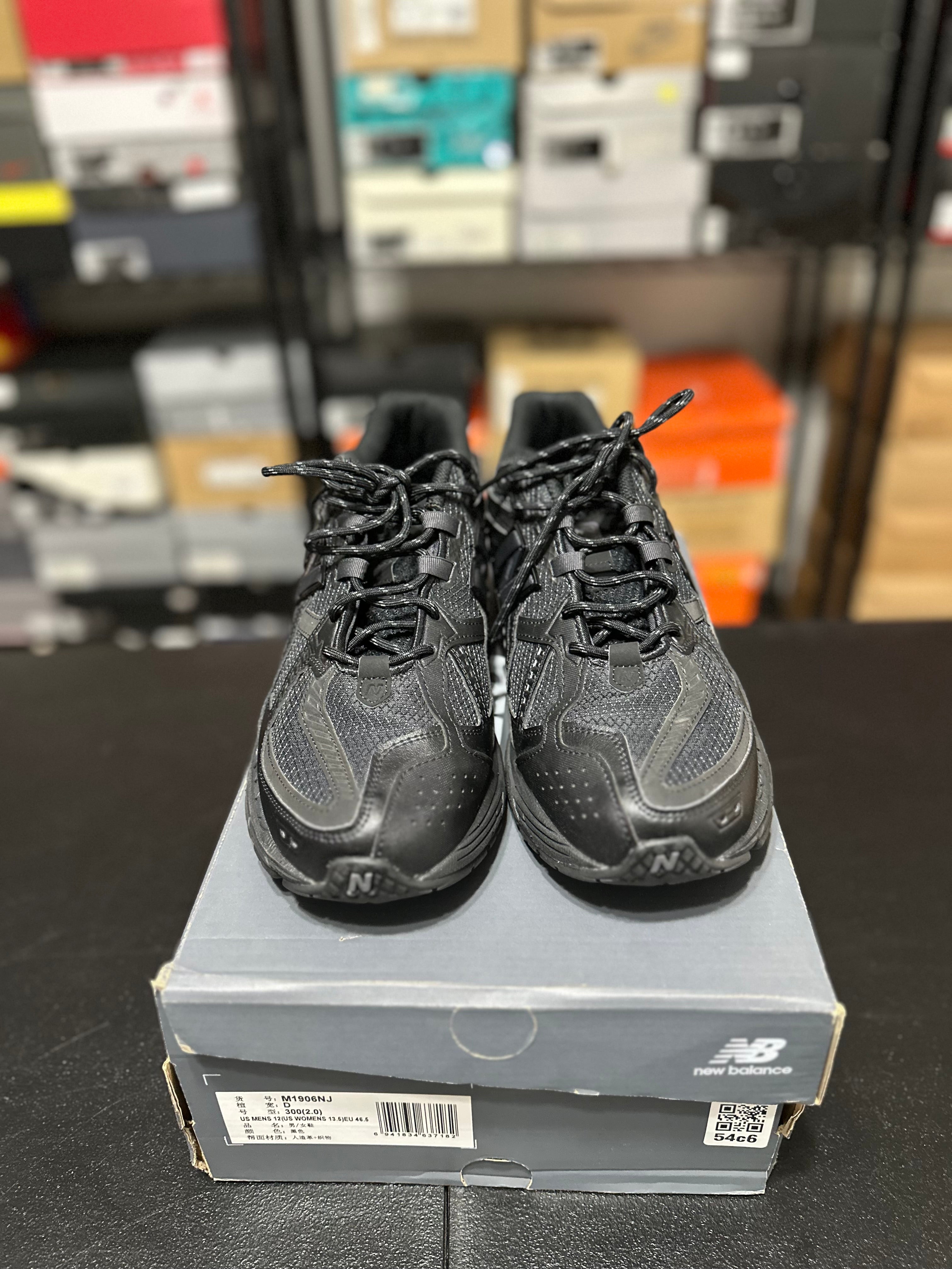 Size 12 - NB 1906r black patent