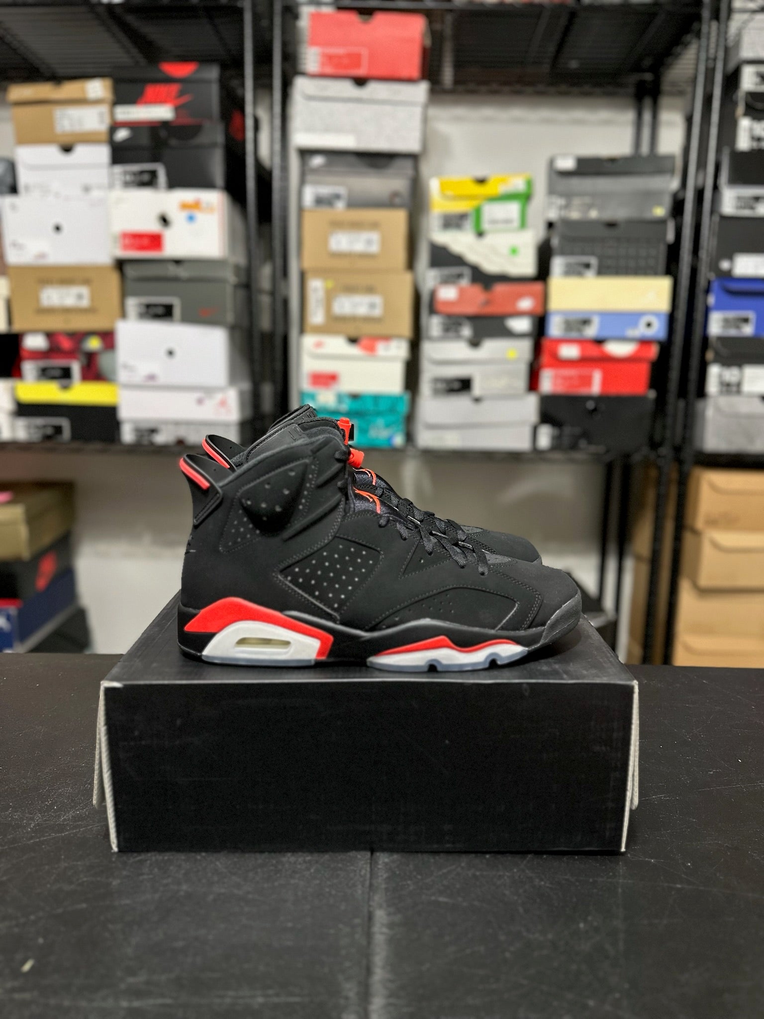 Size 12 - J6 Black Infrared DS