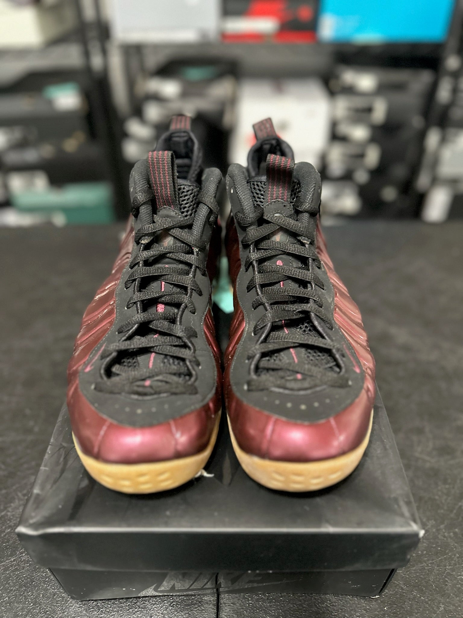 Size 10 - Foamposite 1 Maroon