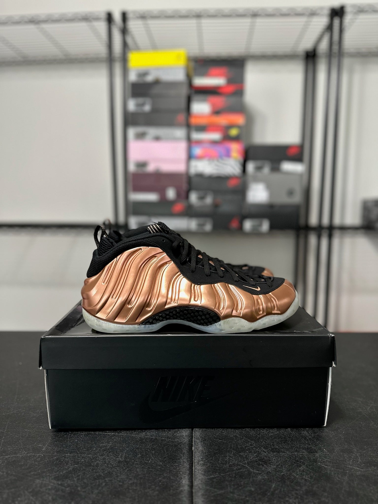 Size 12 - Foamposite 1 Copper DS