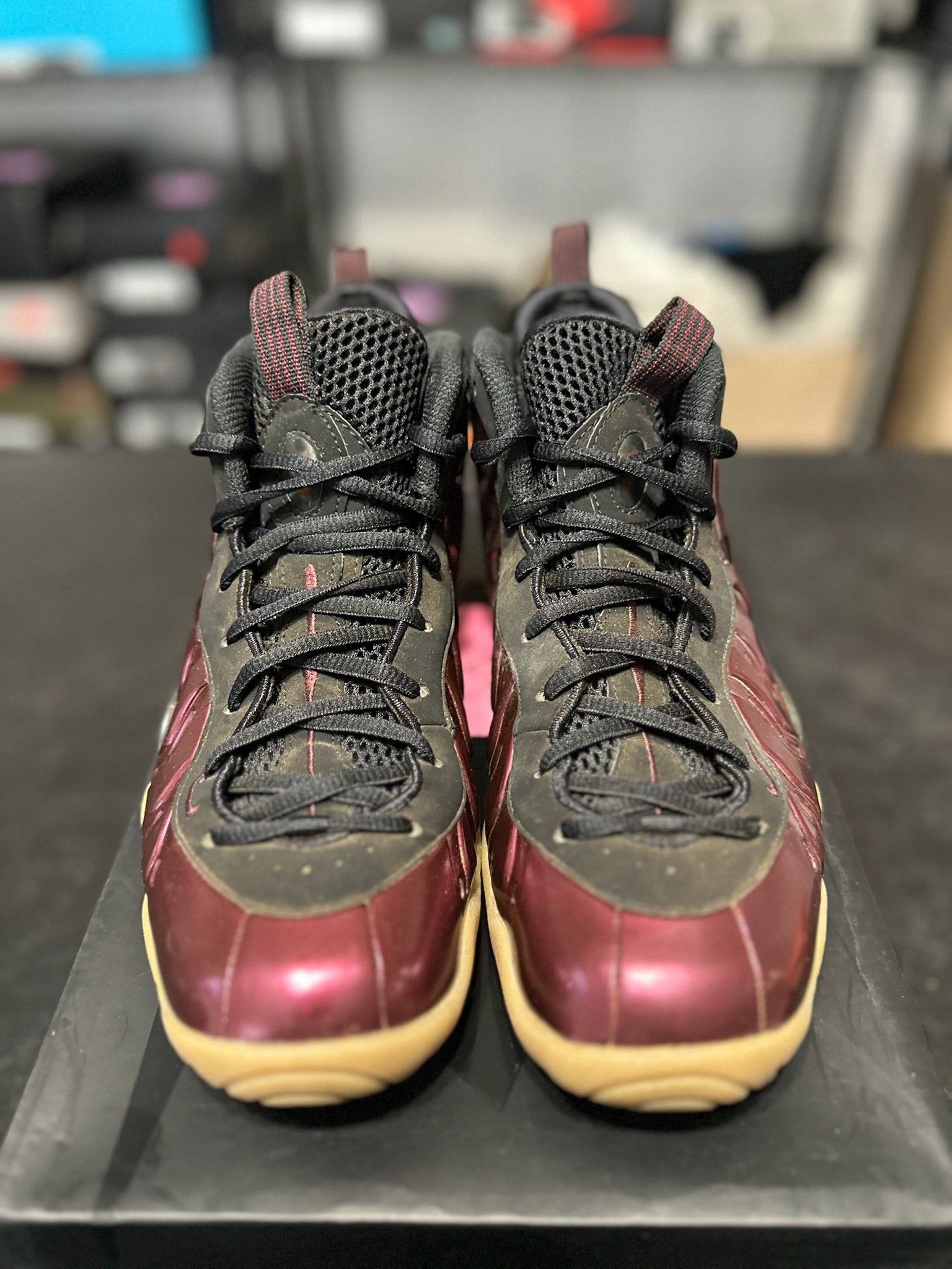 Size 7Y - Foamposite 1 Maroon