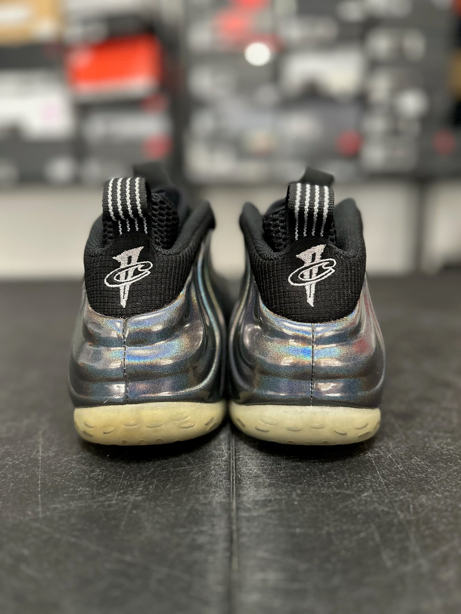 Size 7.5 - Foamposite 1 hologram