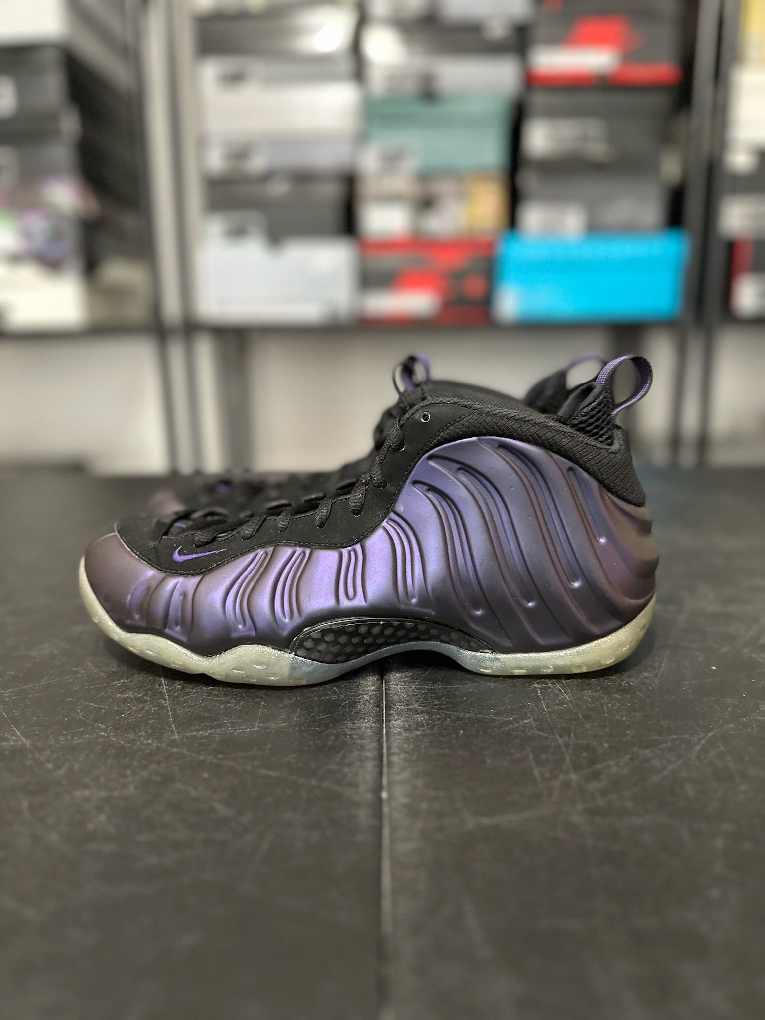 Size 9 - Foamposite 1 Eggplant