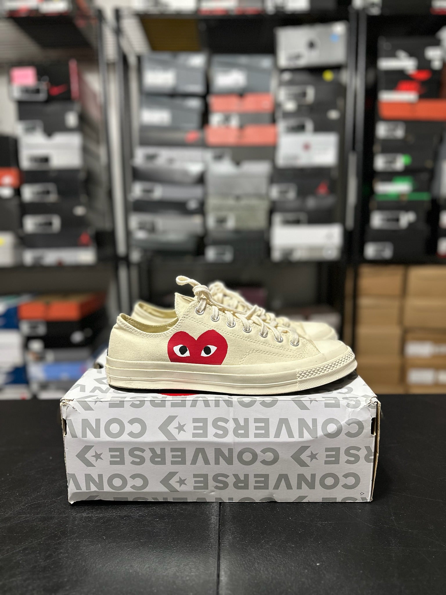 Size 11 - Converse Chuck Taylor All Star 70 Ox Comme des Garçons Play White