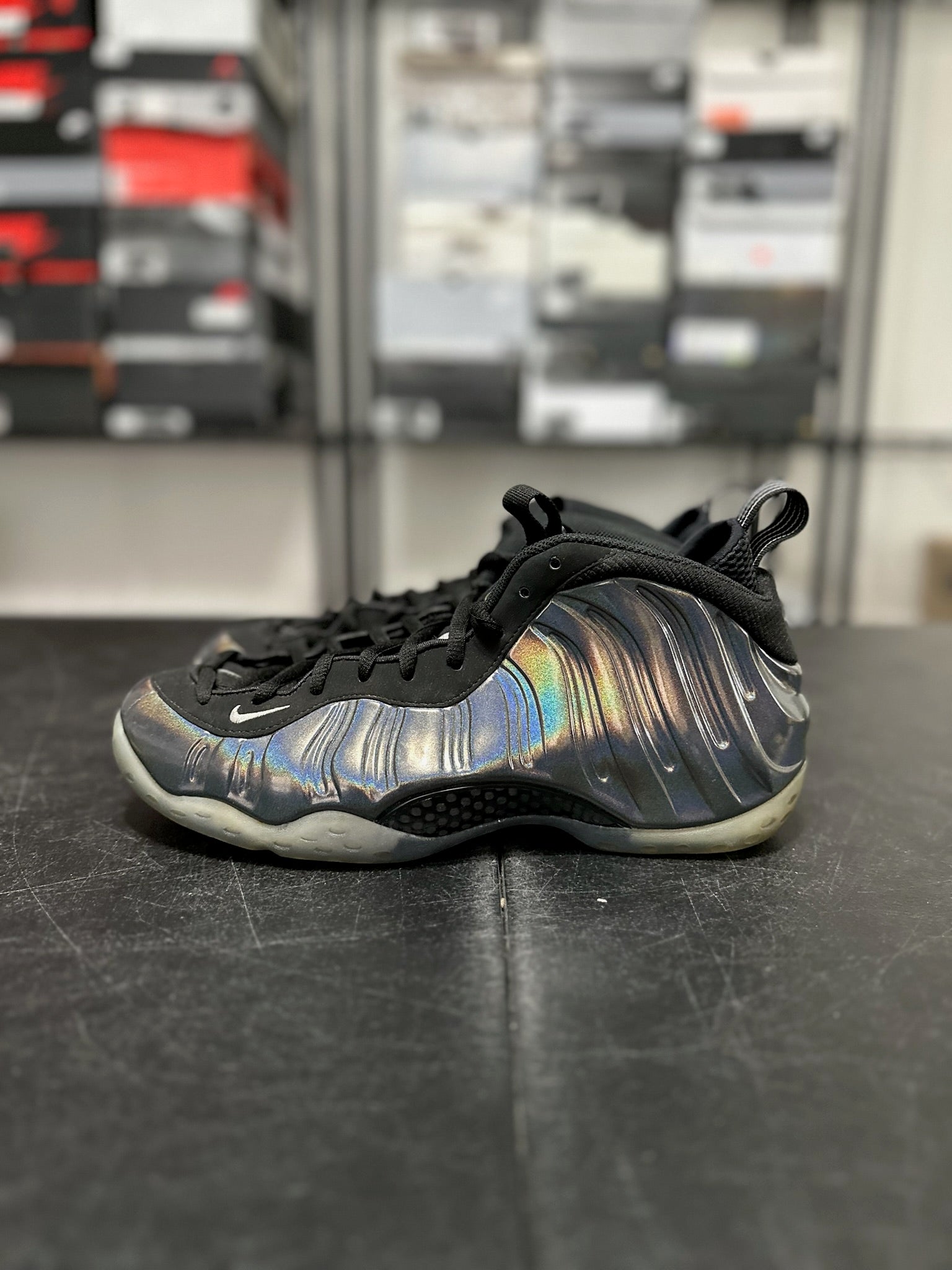 Size 11 - Foamposite 1 Hologram