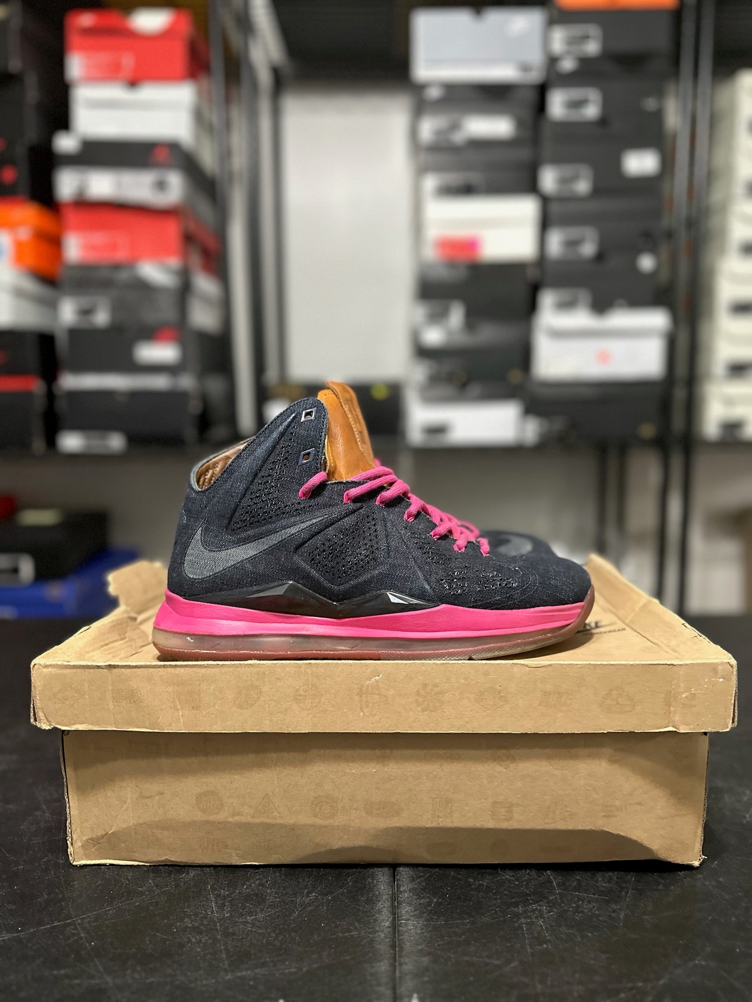 Size 9.5 - LeBron 10 Denim