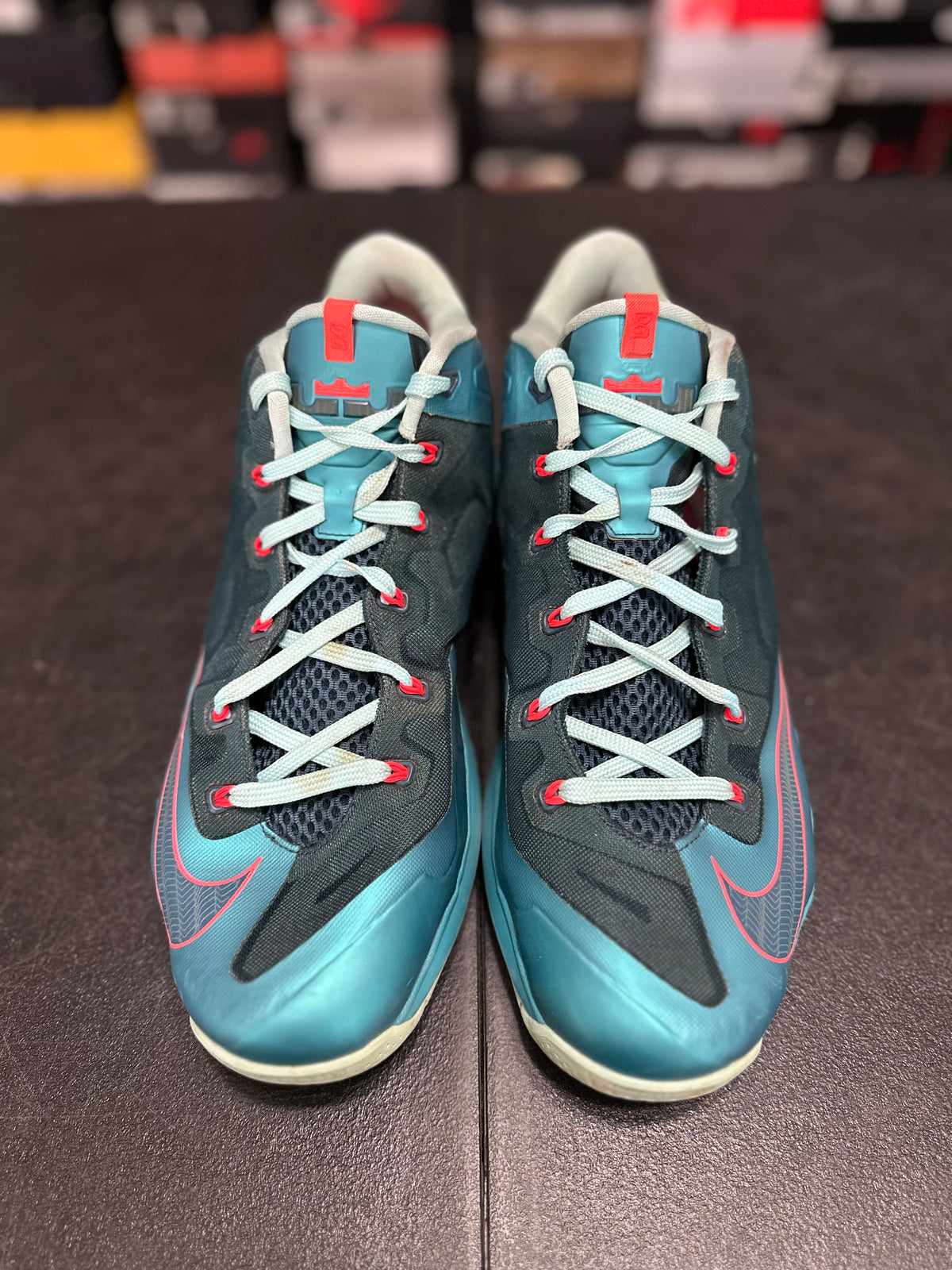 Size 13 - LeBron 11 low turbo green