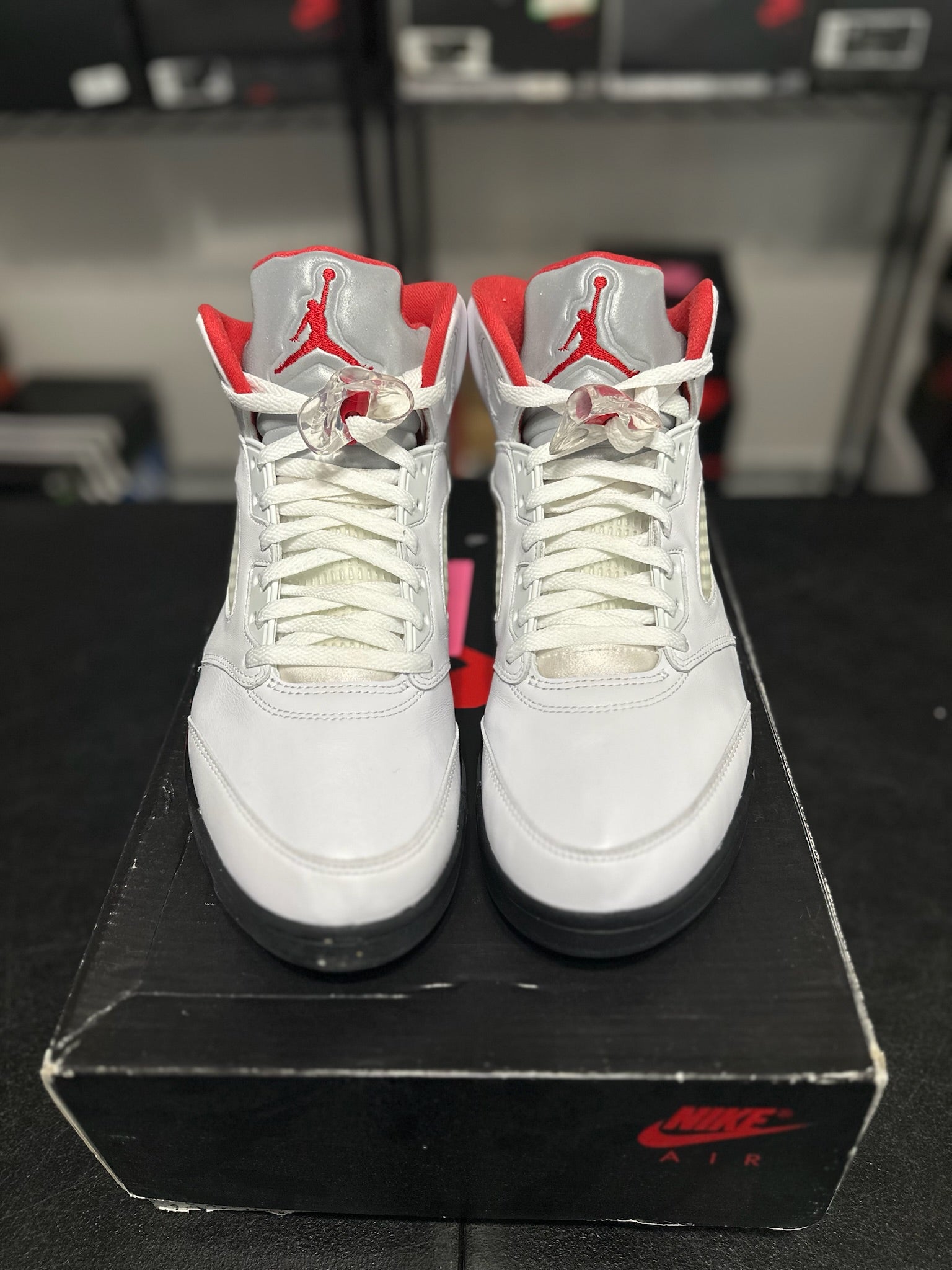 Size 11 - J5 Fire Red Silver Tongue