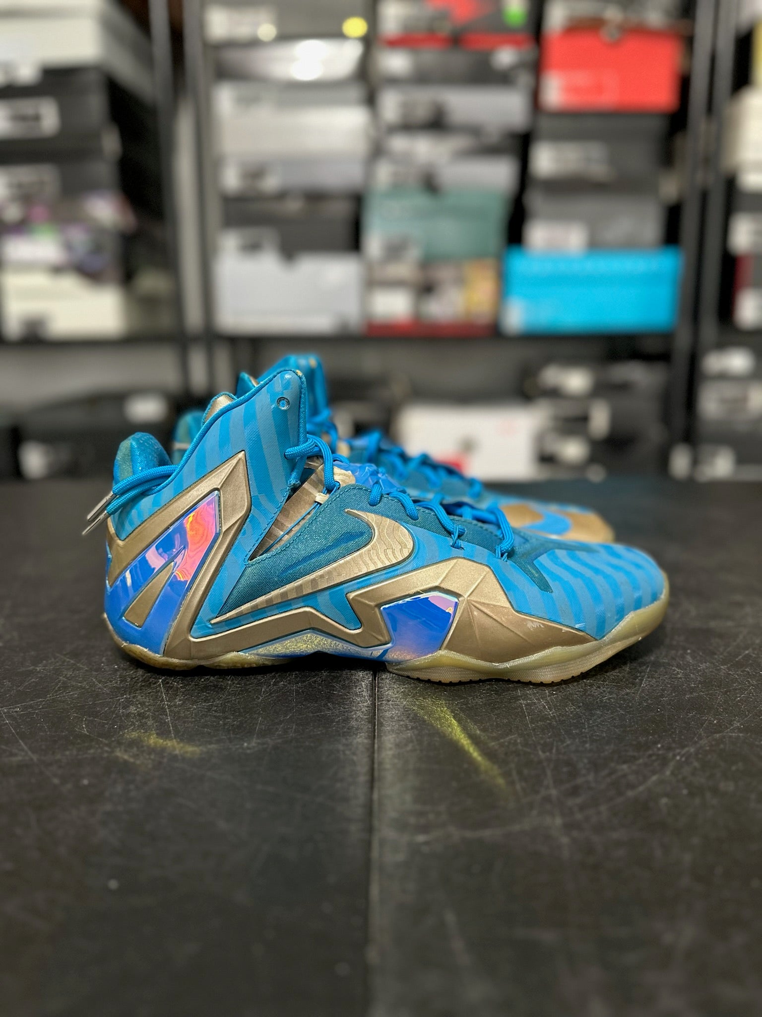 Size 12 - LeBron 11 Elite Maison 3M Blue