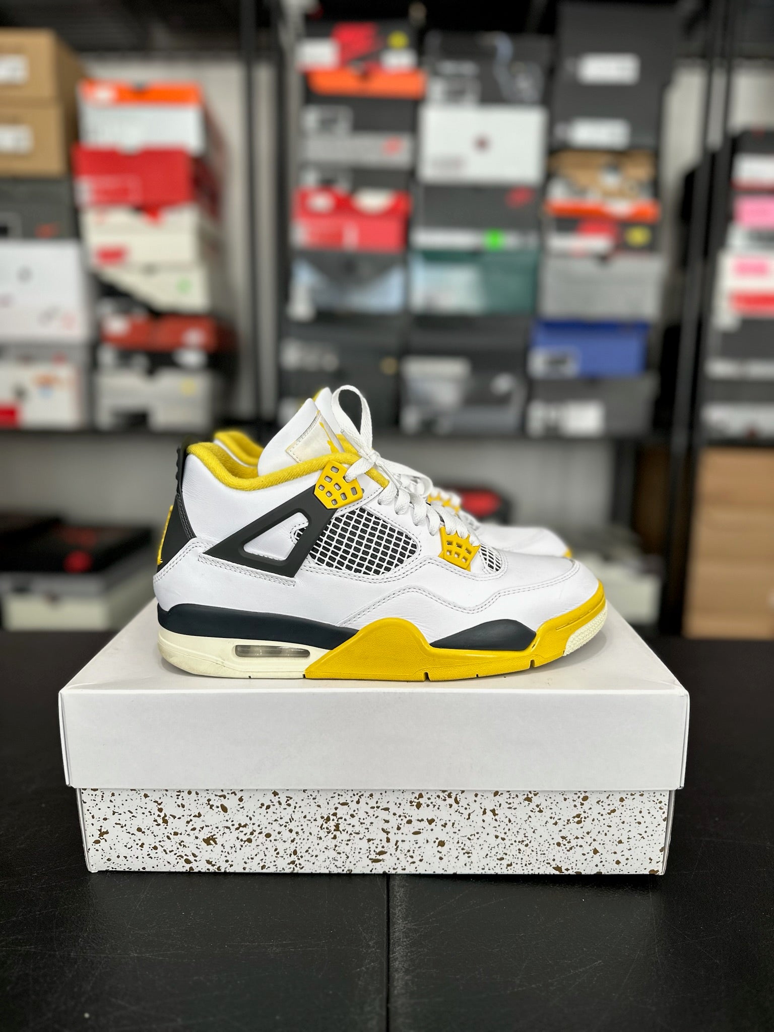 Size 9.5 - (11W) J4 Vivid Sulfur