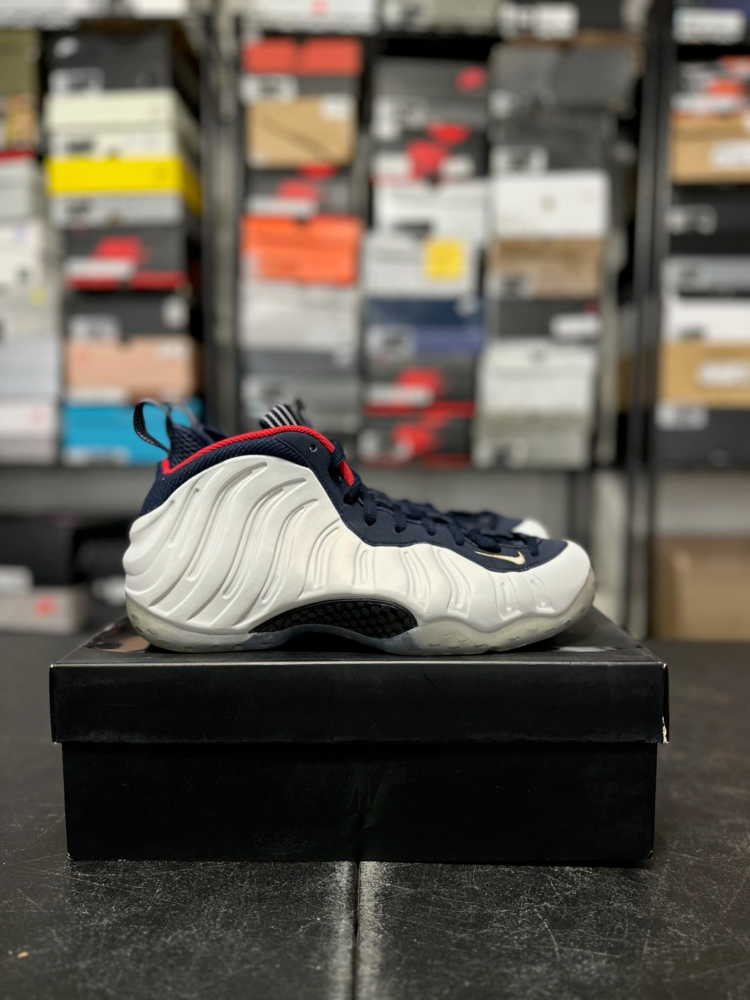 Size 9.5 - Foamposite 1 Olympic