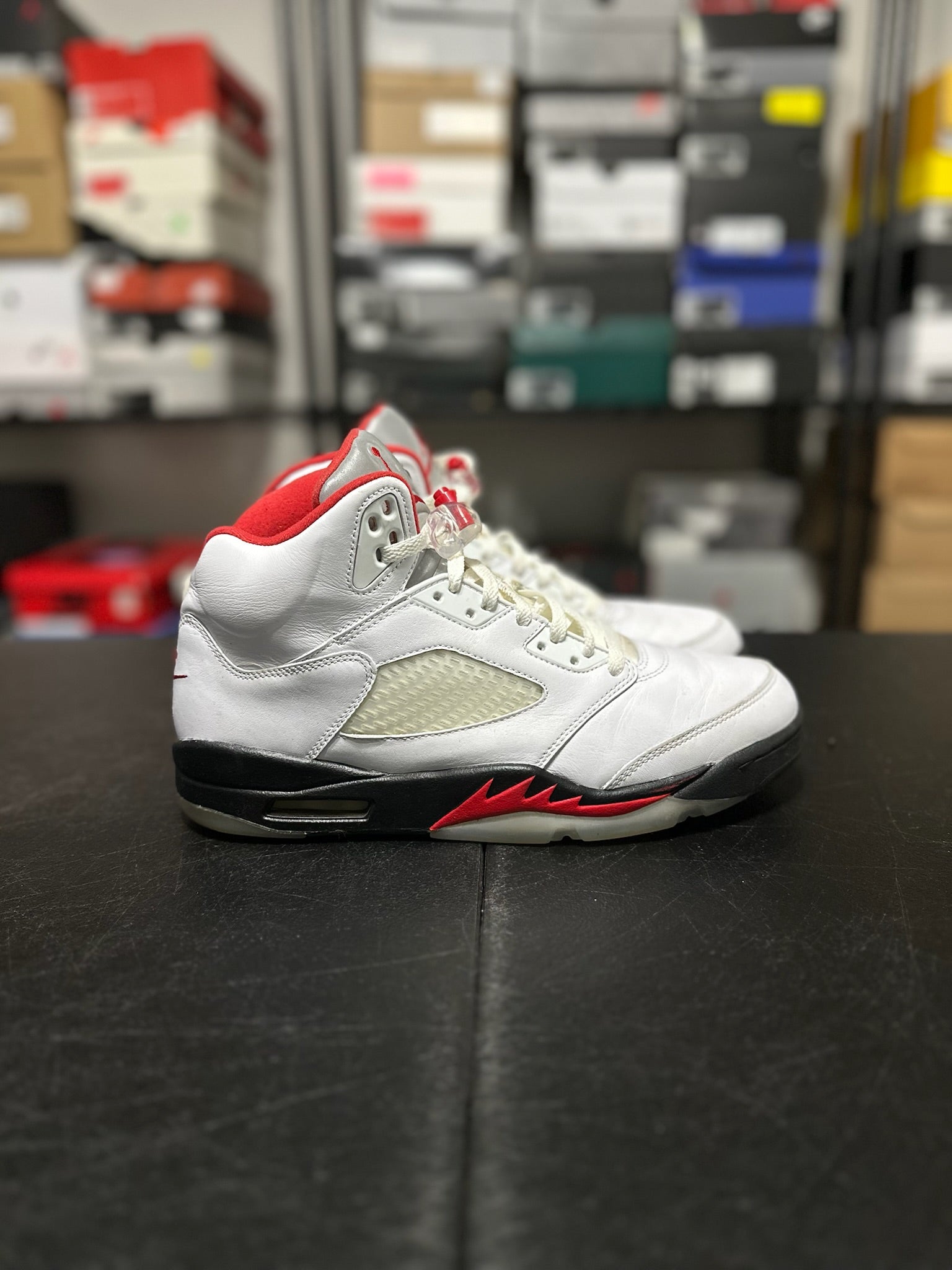 Size 11 - J5 Fire Red Silver Tongue