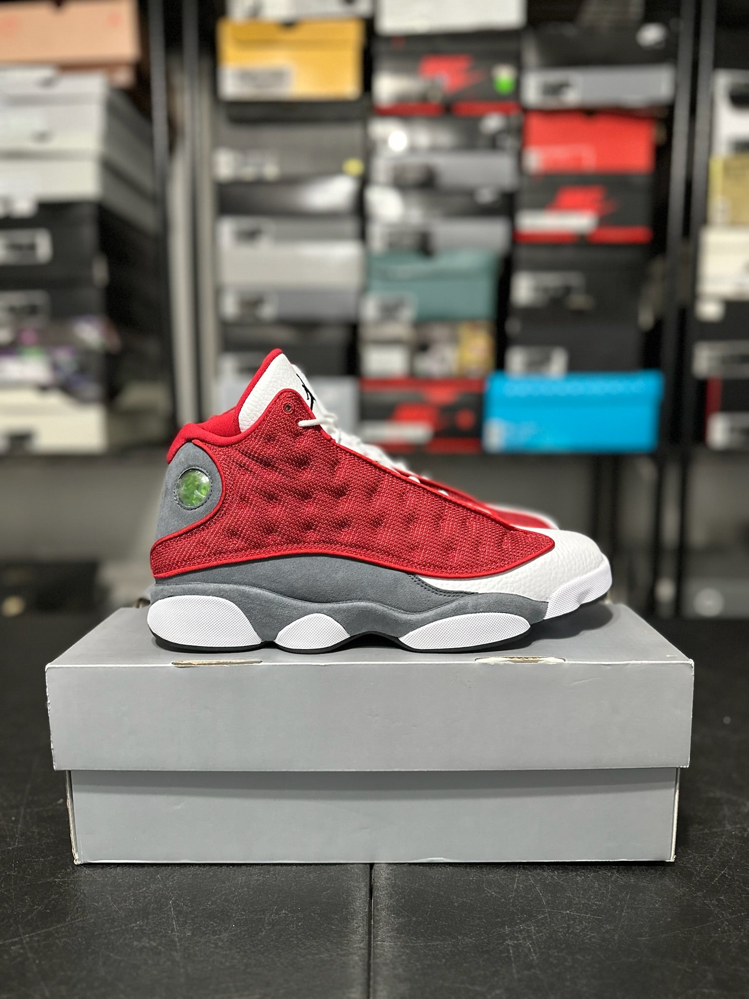 Size 10 - J13 Gym Red Flint Grey DS