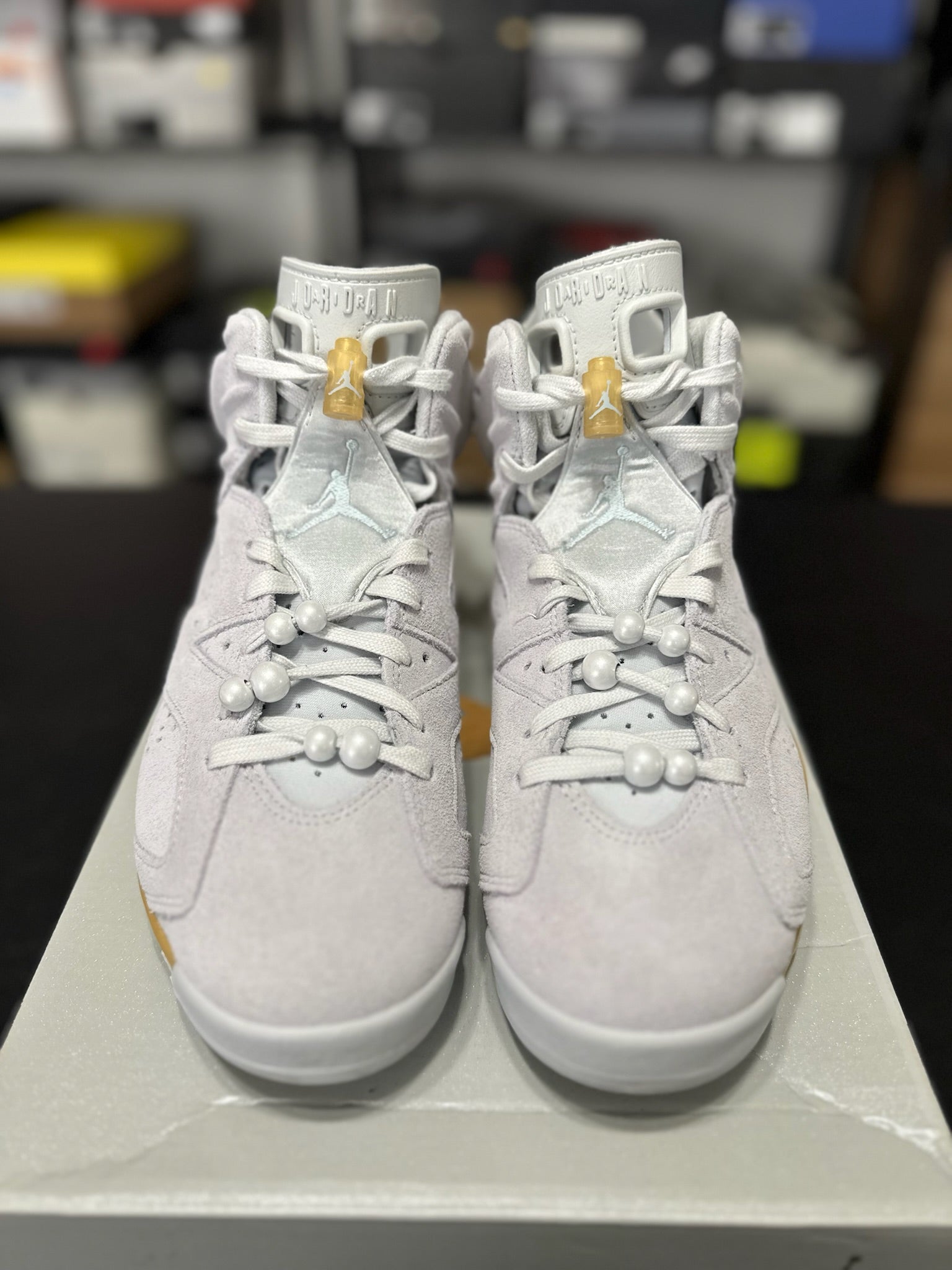 Size 8.5 - (10W) J6 Paris Olympics Pearl