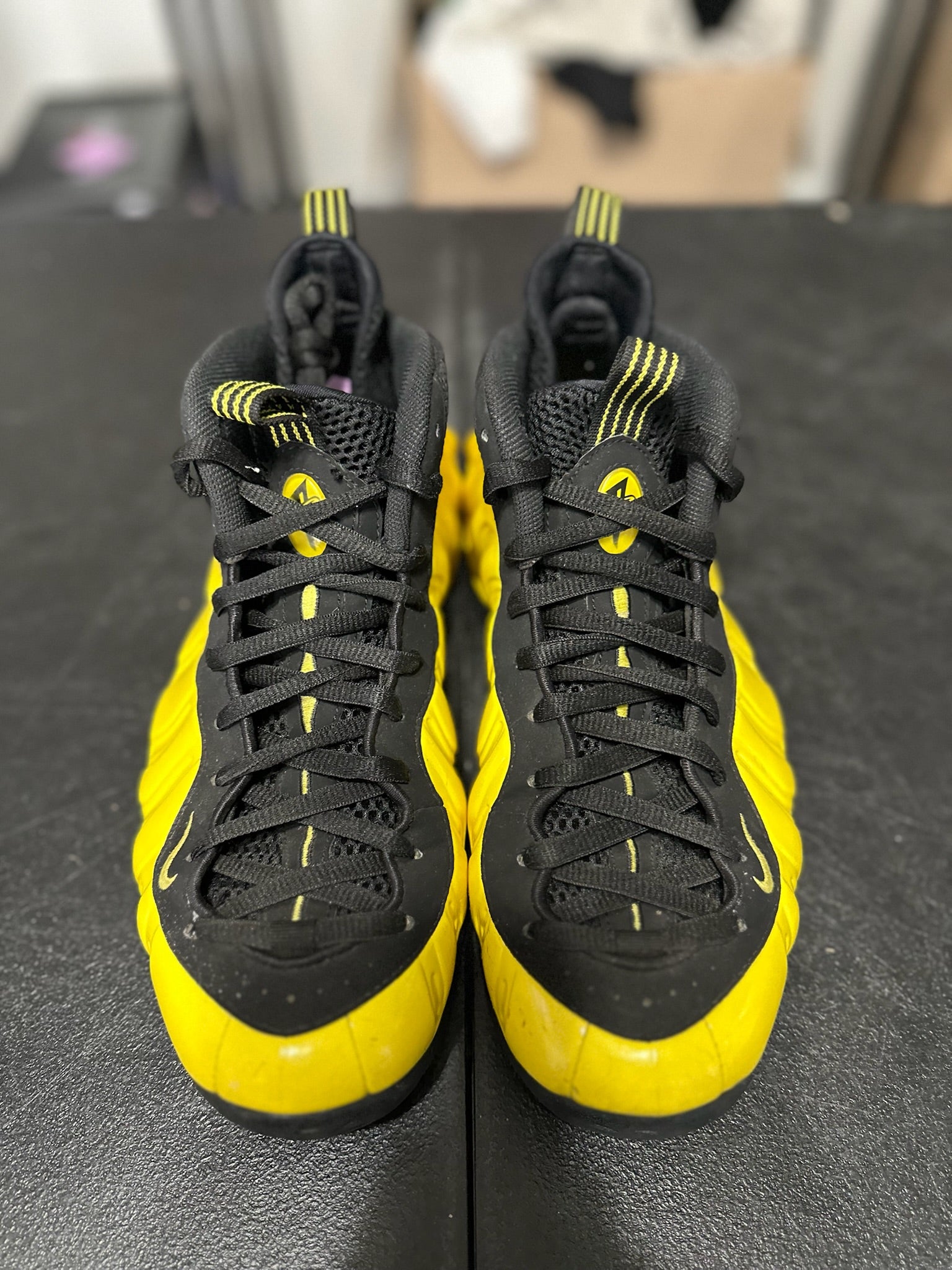 Size 9.5 - Foamposite 1 Wu-Tang Optic Yellow