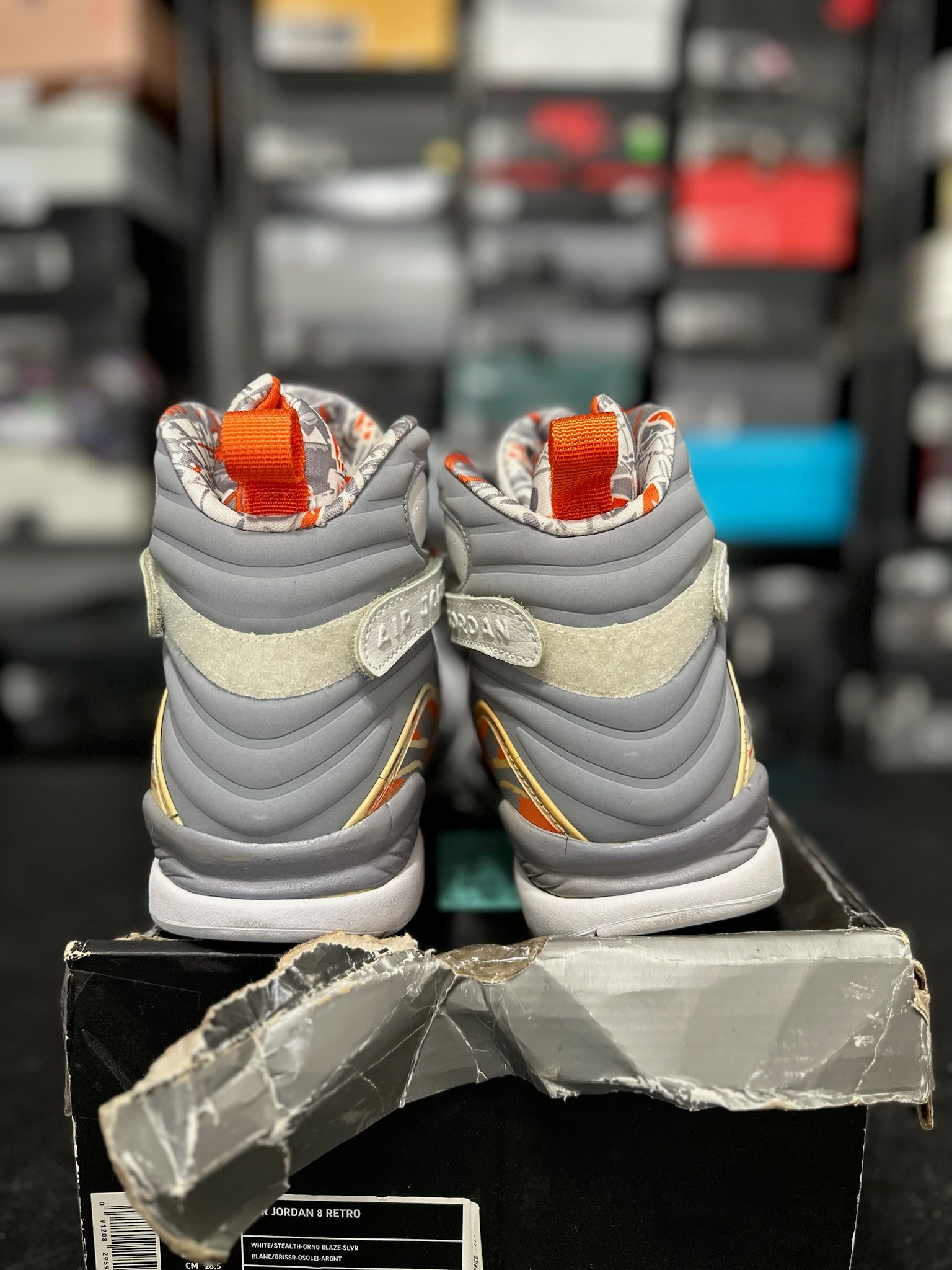 Size 10.5 - J8 Orange White