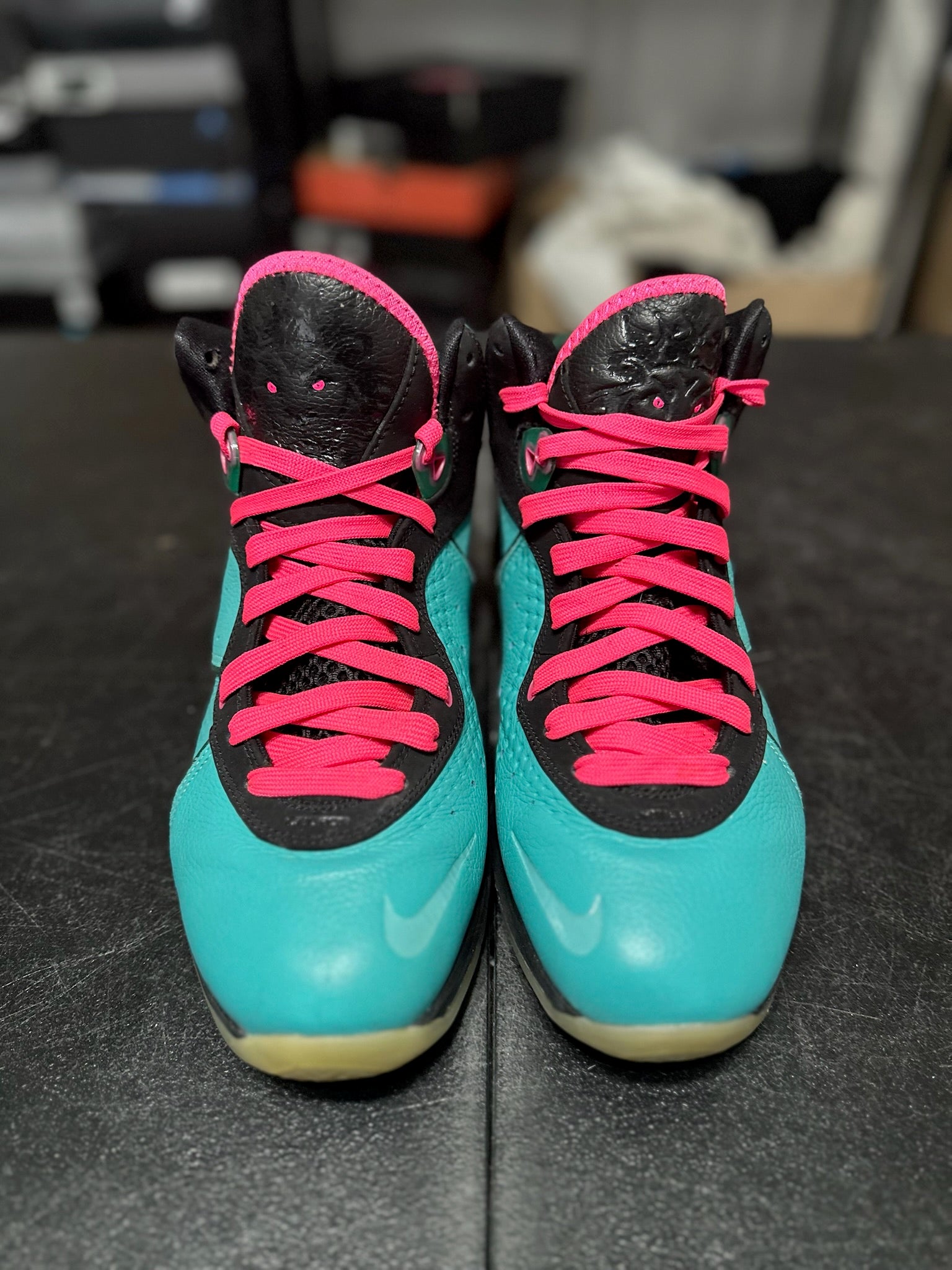 Size 9.5 - LeBron 8 south beach