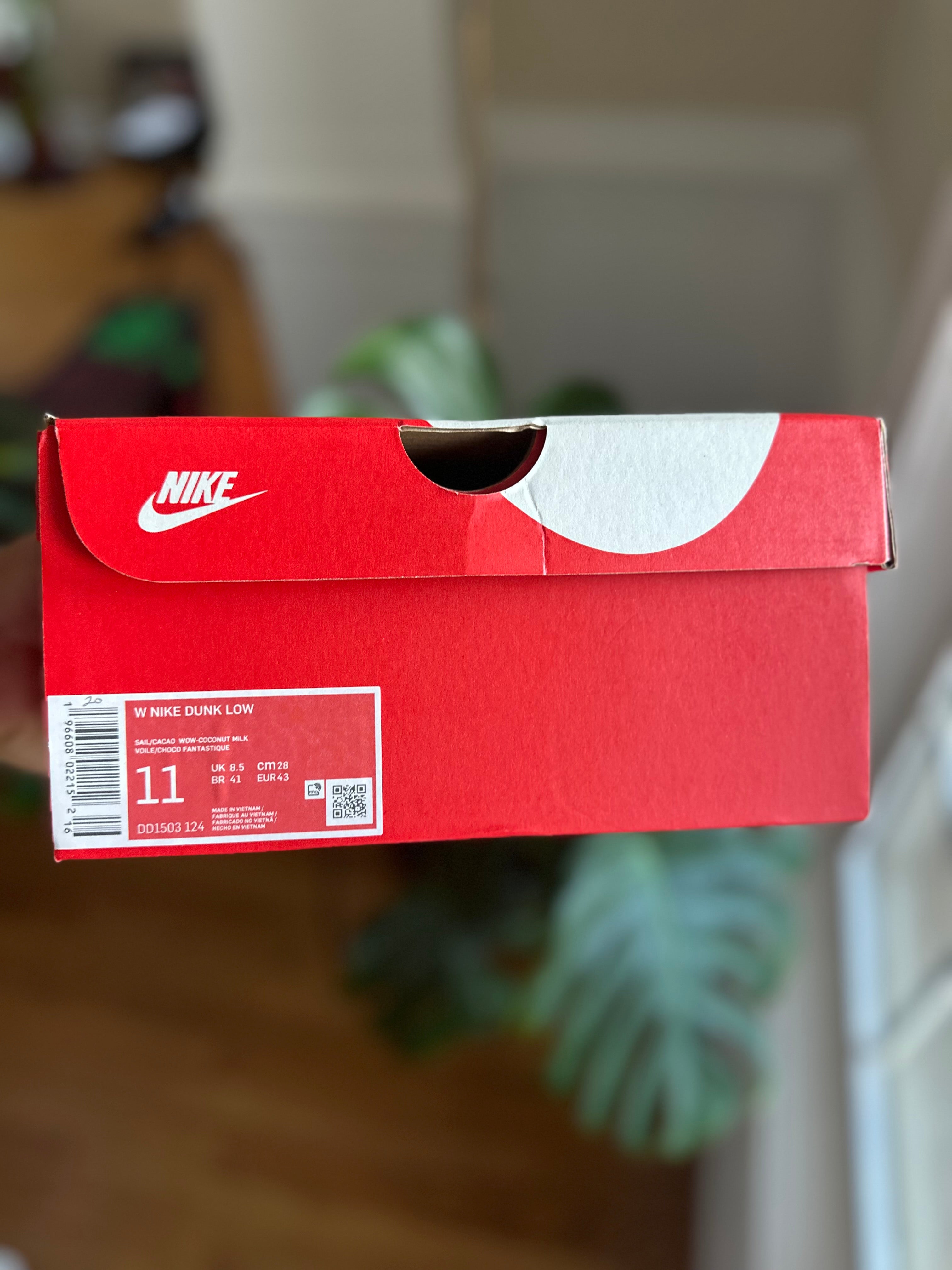 Size 9.5 - (11W) dunk low cacao wow