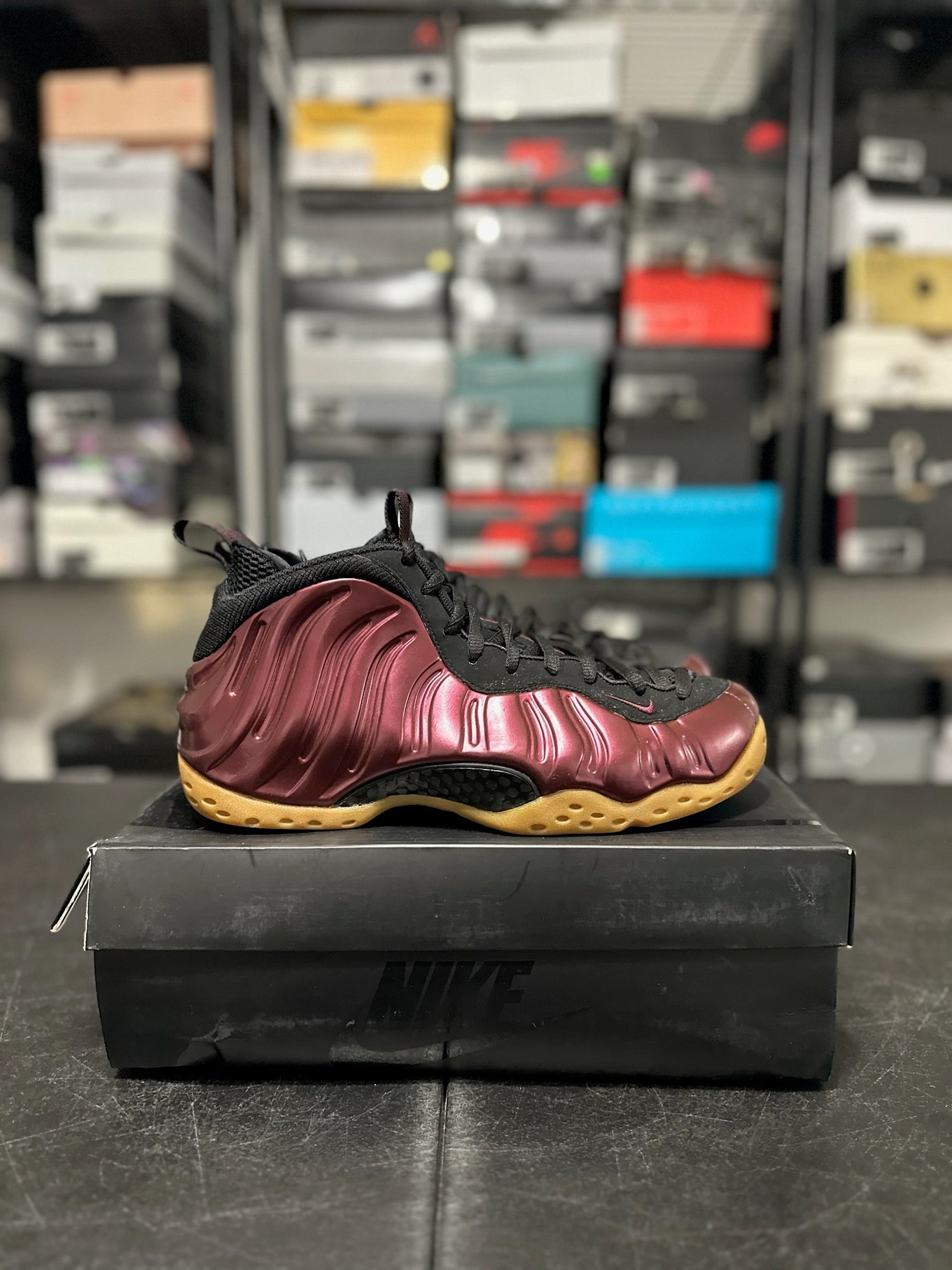 Size 9.5 - Foamposite 1 Maroon