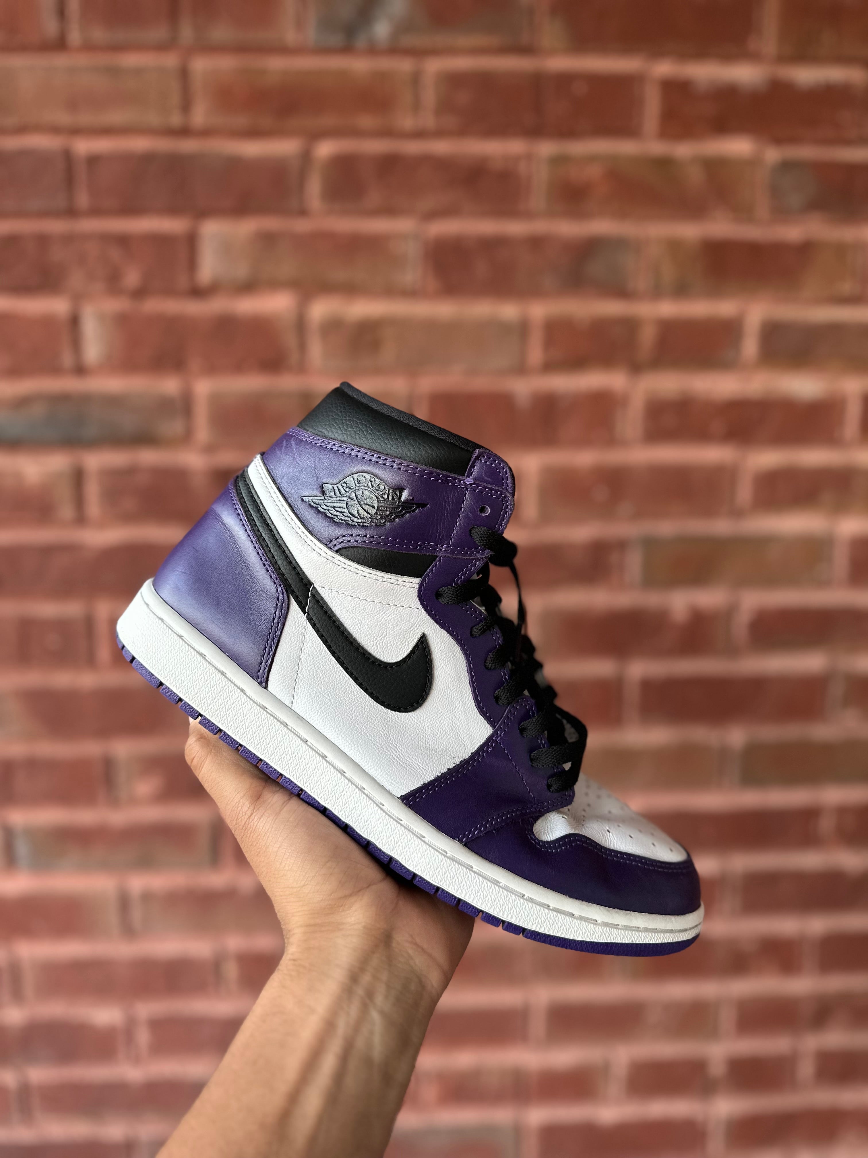 Size 10.5 - J1 court purple