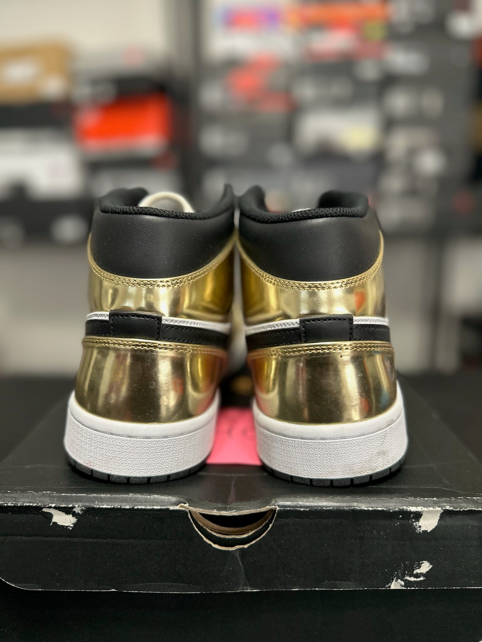 Size 12 - J1 Metallic Gold Black White