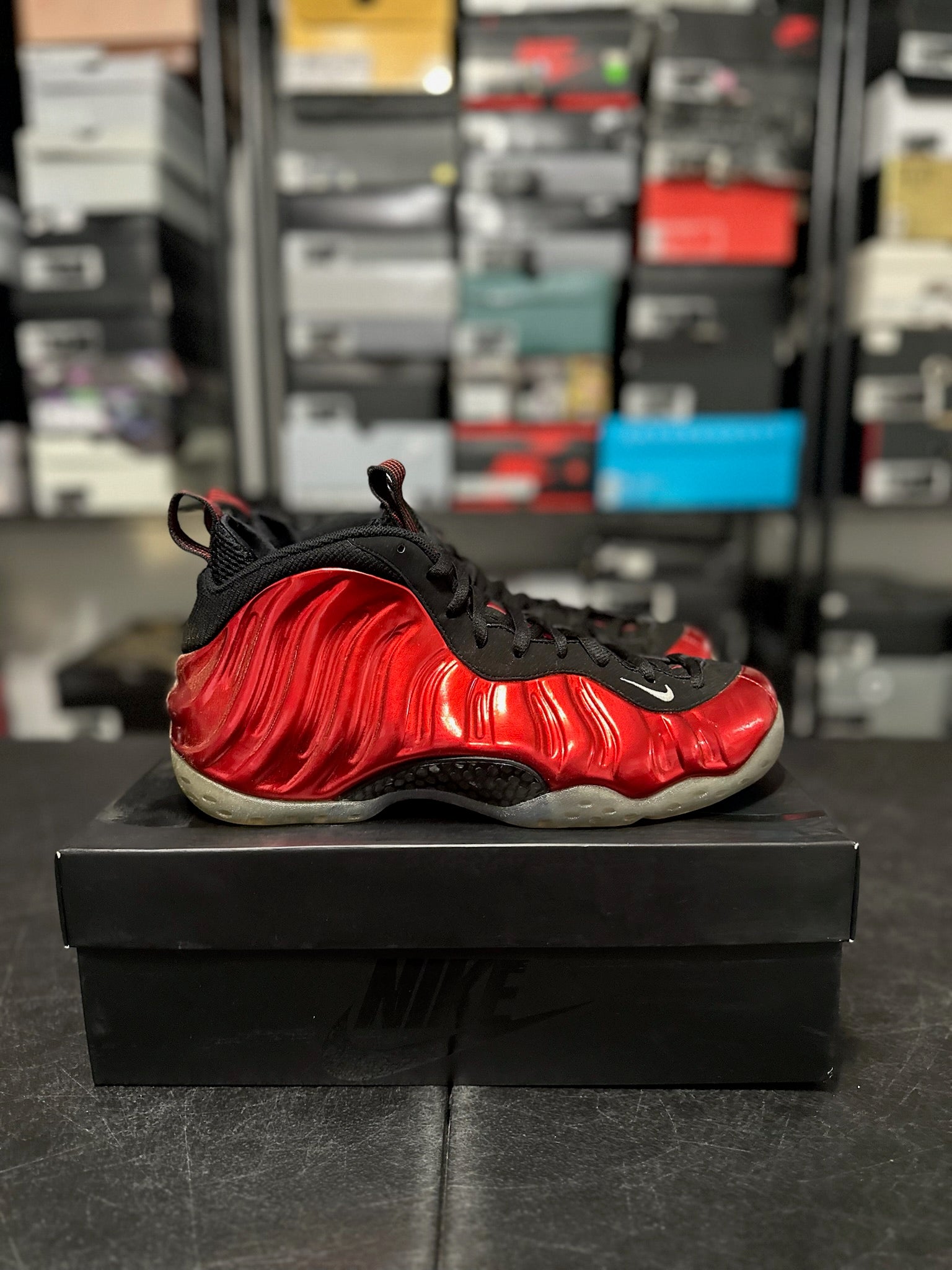Size 9.5 - Foamposite 1 Metallic Red