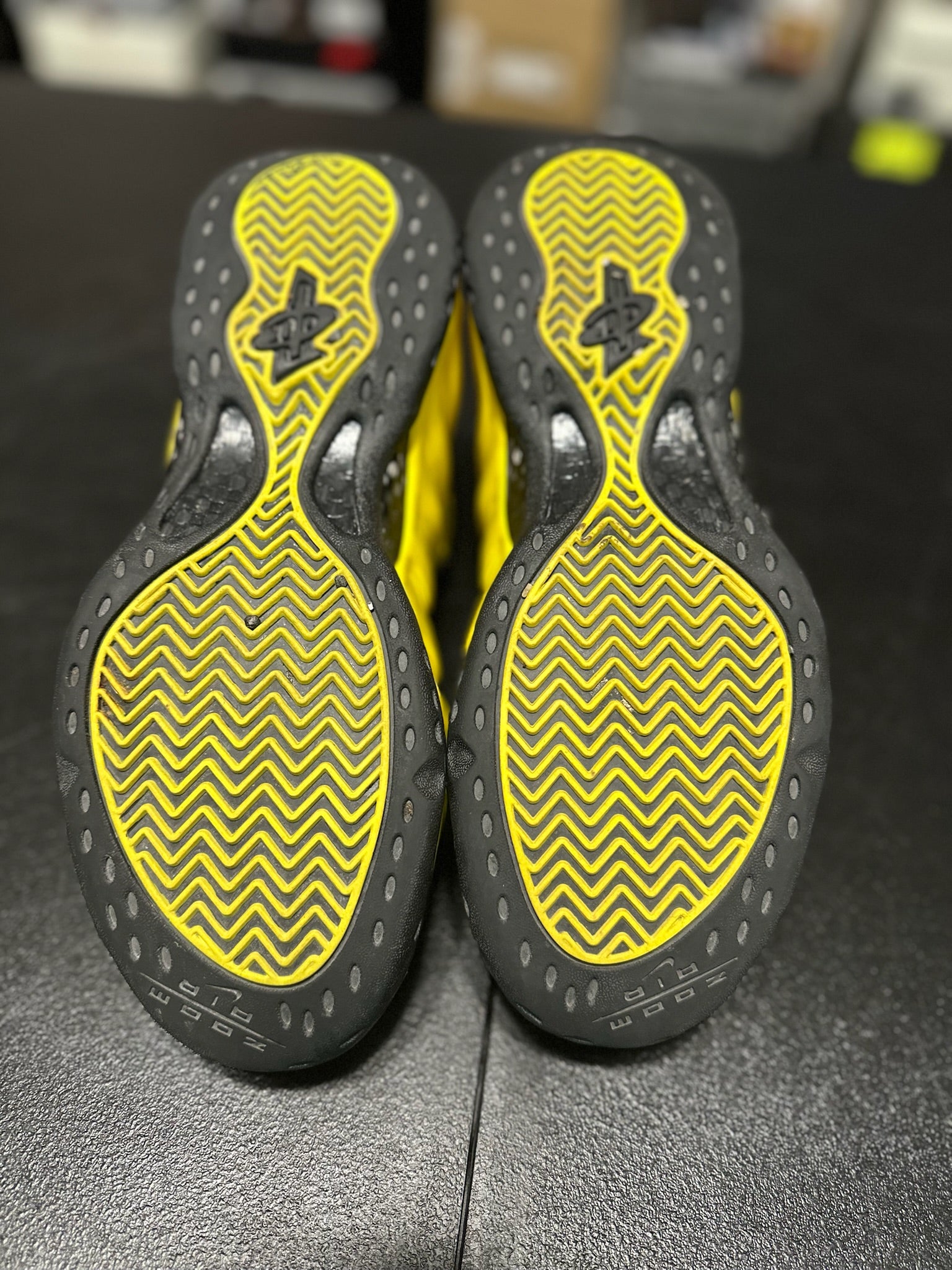 Size 8.5 - Foamposite 1 Wu-Tang Optic Yellow