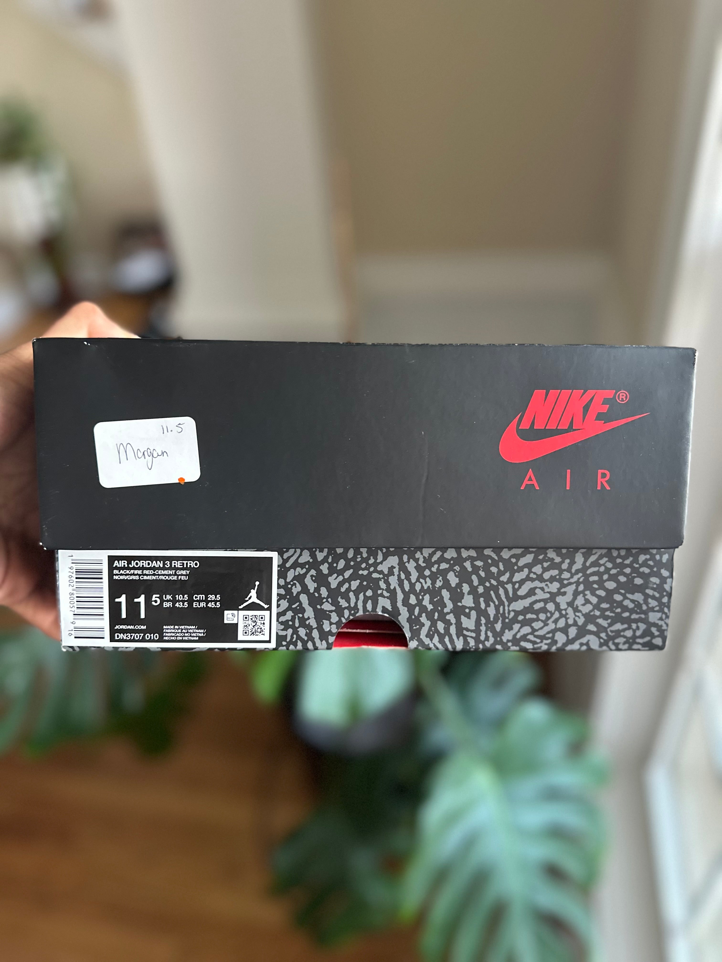 Size 11.5 - J3 black cement