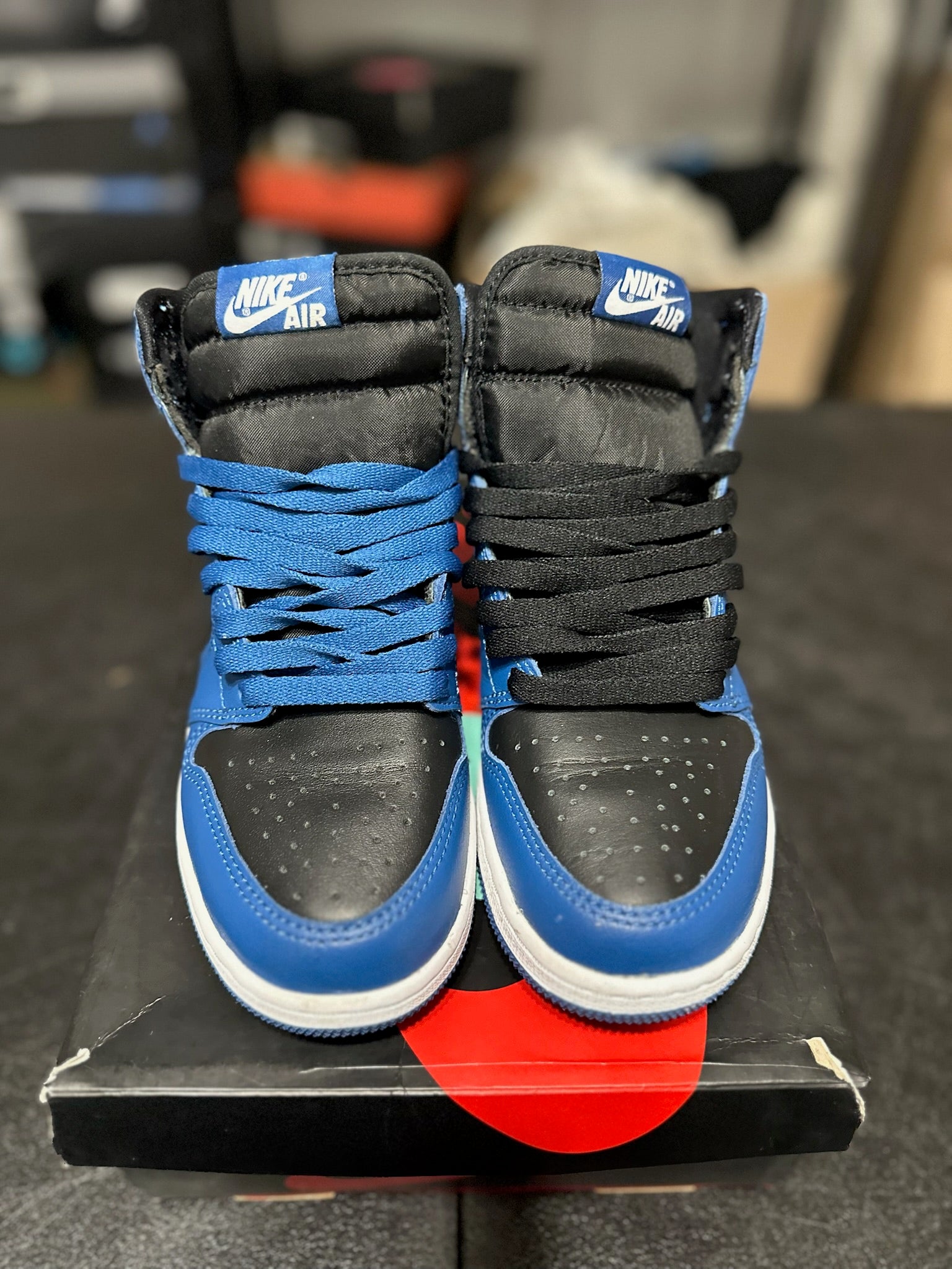 Size 5Y - J1 High Dark Marina Blue
