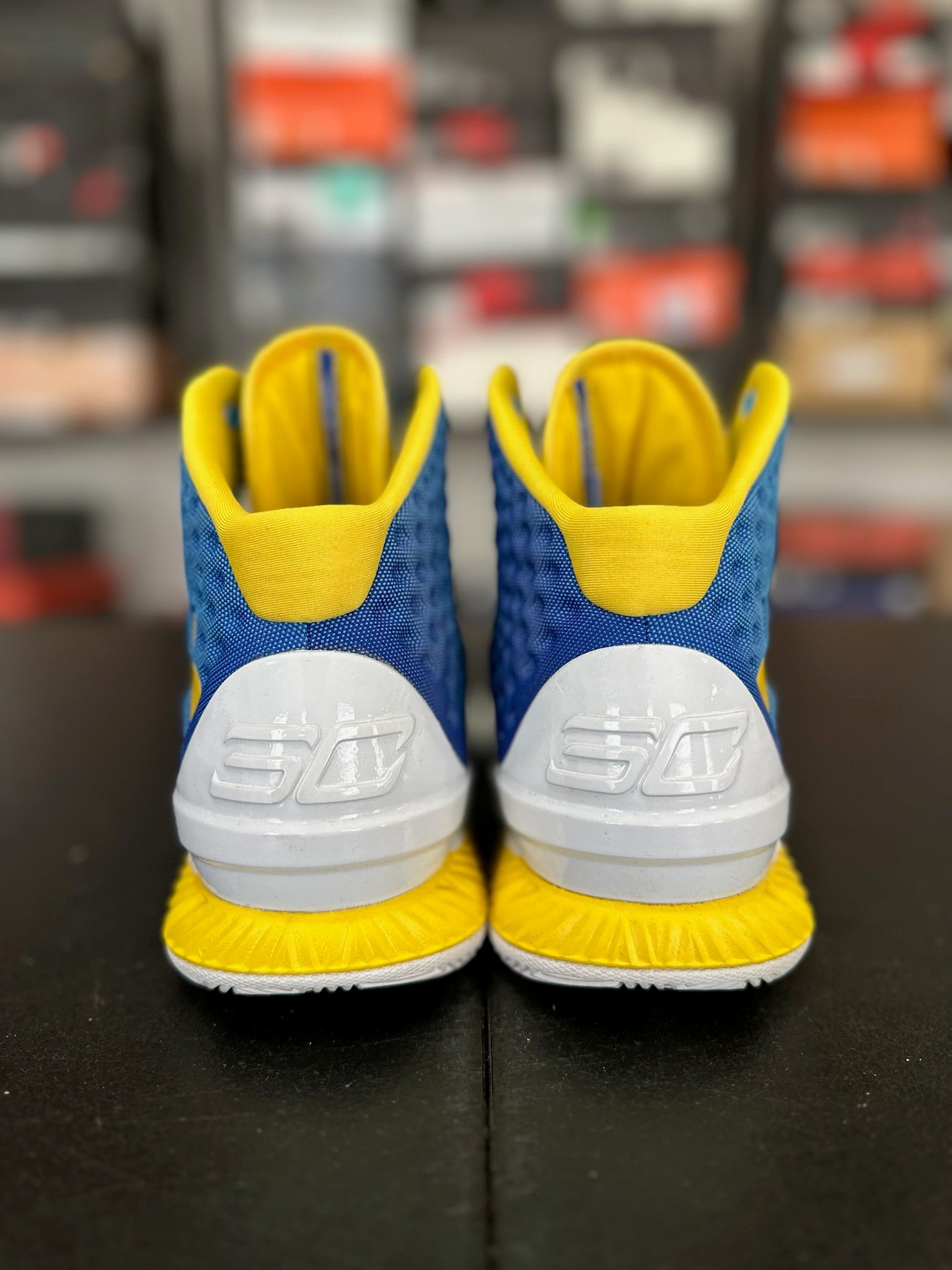 Size 9.5 - Curry 1 Blue/White/Yellow