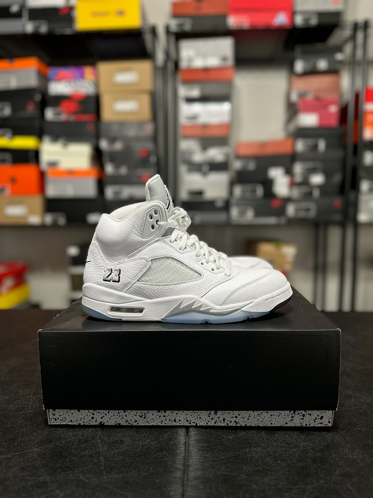 Size 10.5 - J5 White Metallic