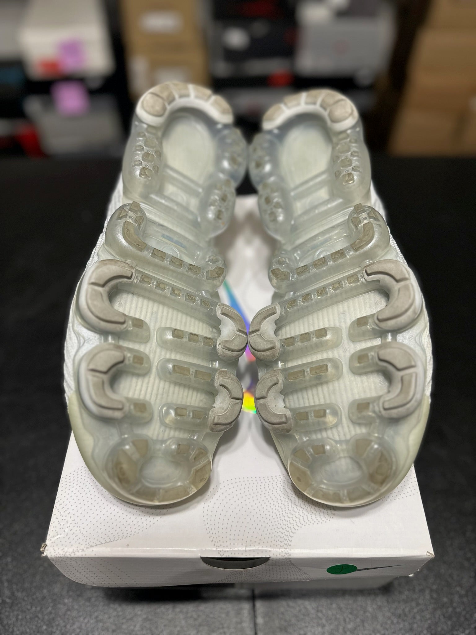 Size 13 - Air VaporMax Flyknit 3 White Pure Platinum