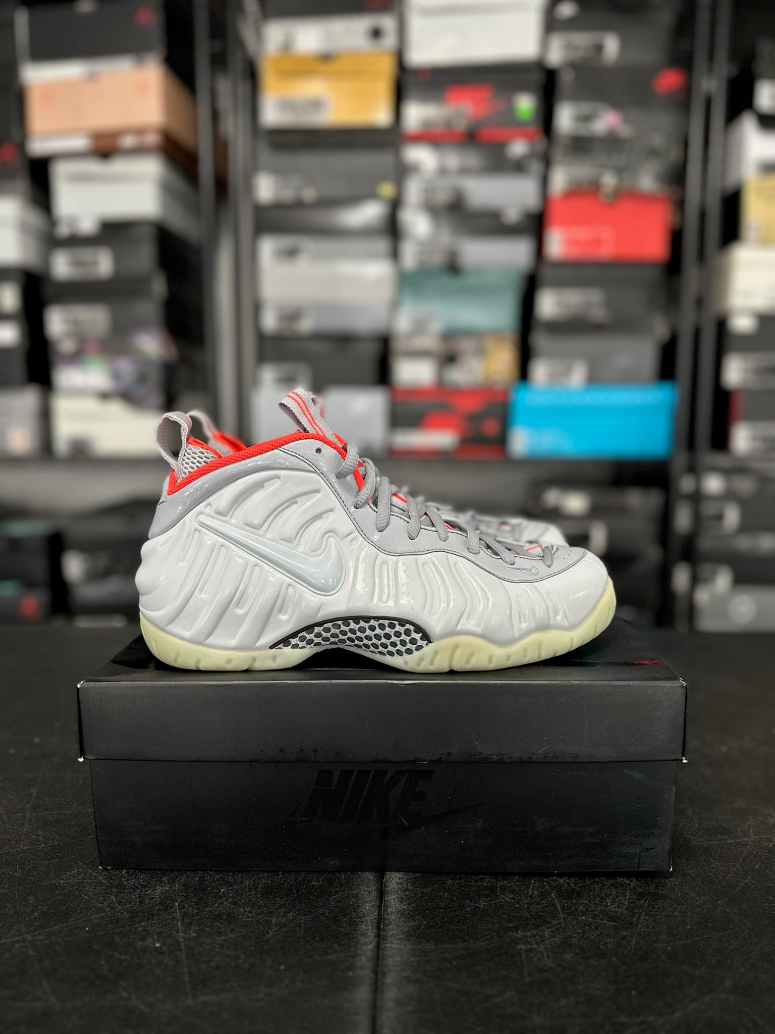 Size 10 - Foamposite Pro Pure Platinum