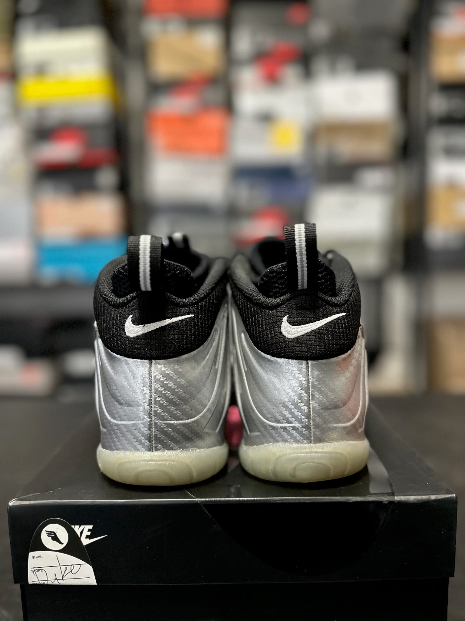 Size 7Y - Foamposite 1 Silver Surfer